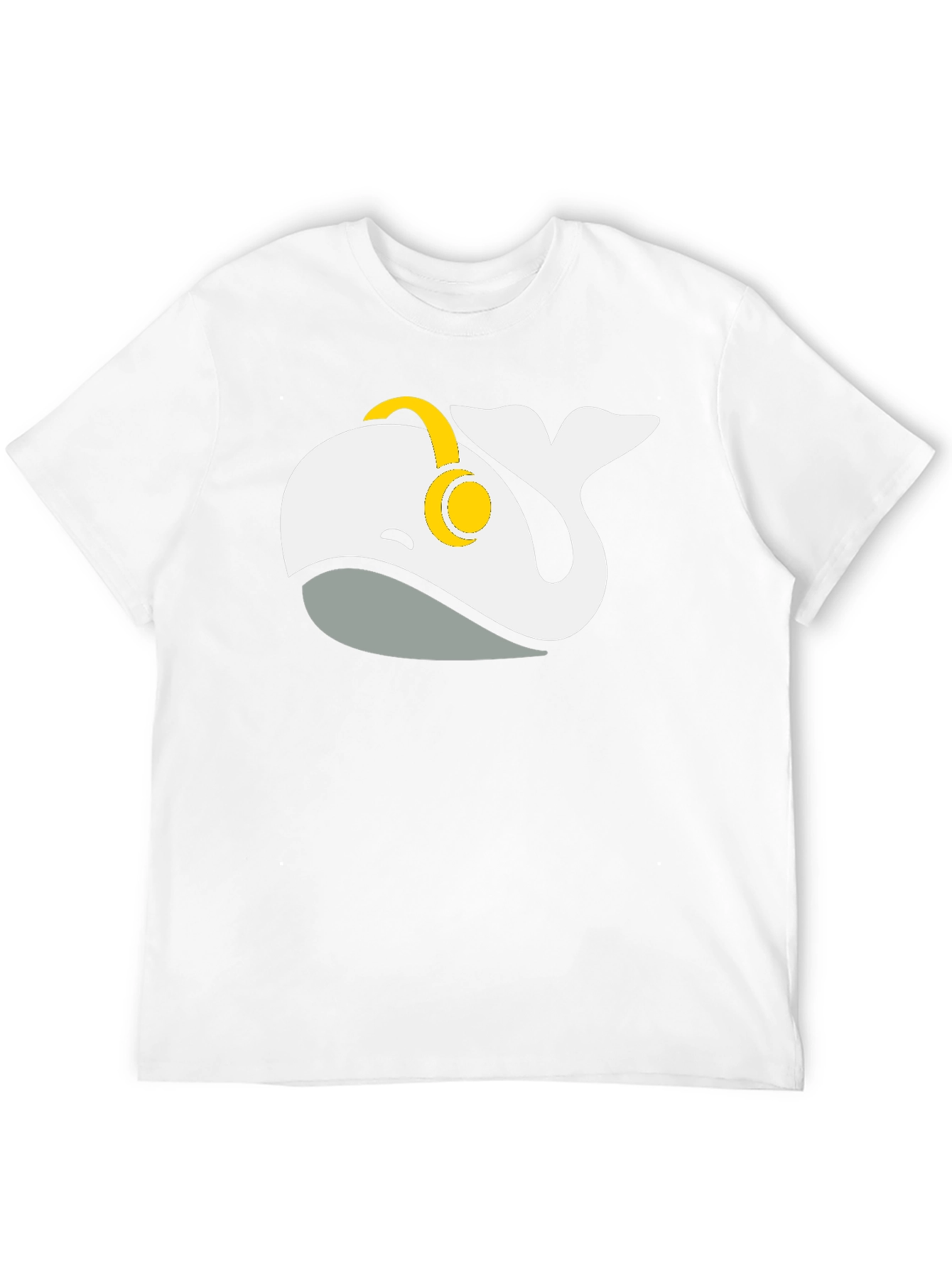 Whale Music Lover T-Shirt - Black Cotton Blend