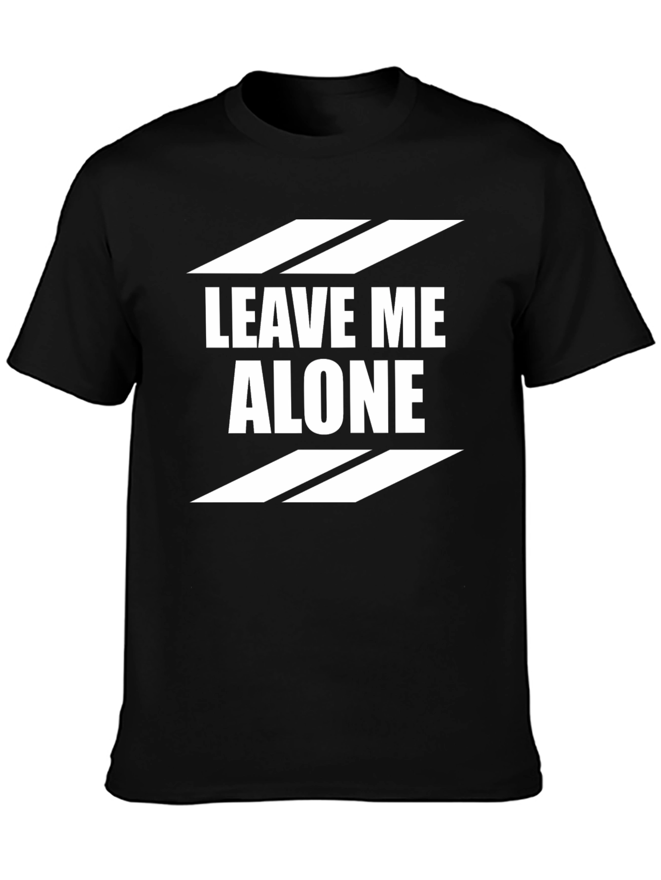 Leave Me Alone Graphic T-Shirt - Black