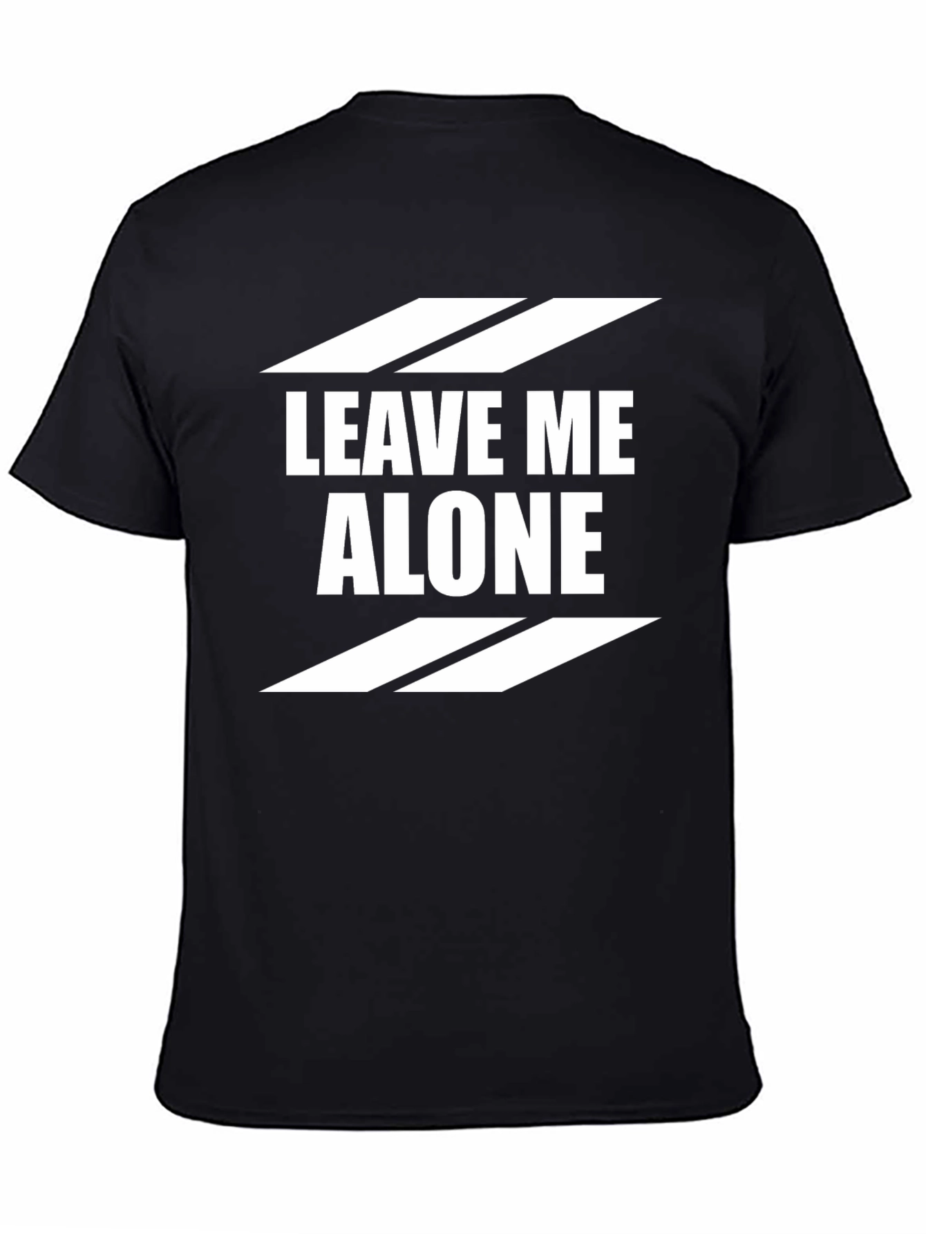 Leave Me Alone Graphic T-Shirt - Black