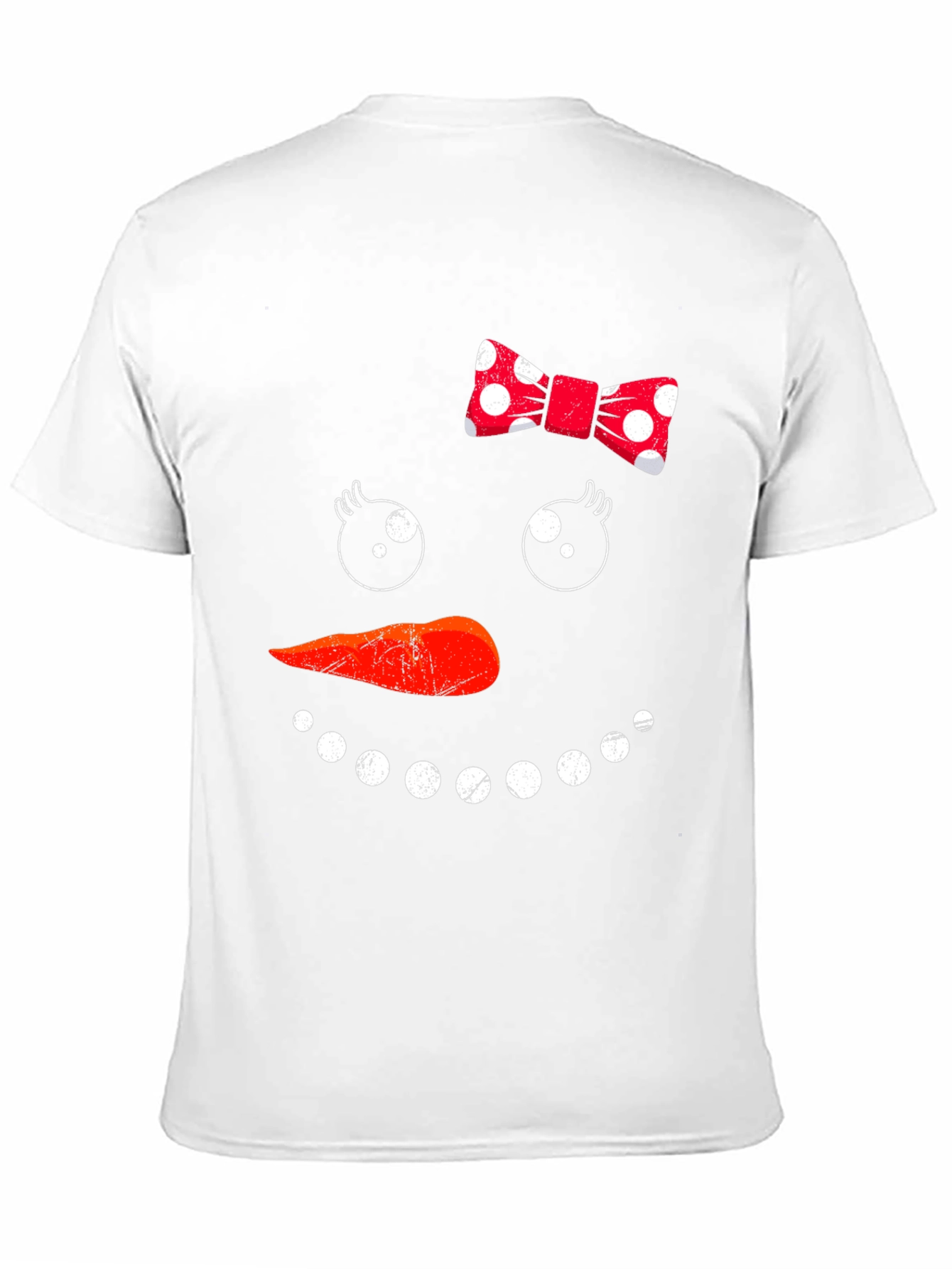Snowman Face Graphic T-Shirt