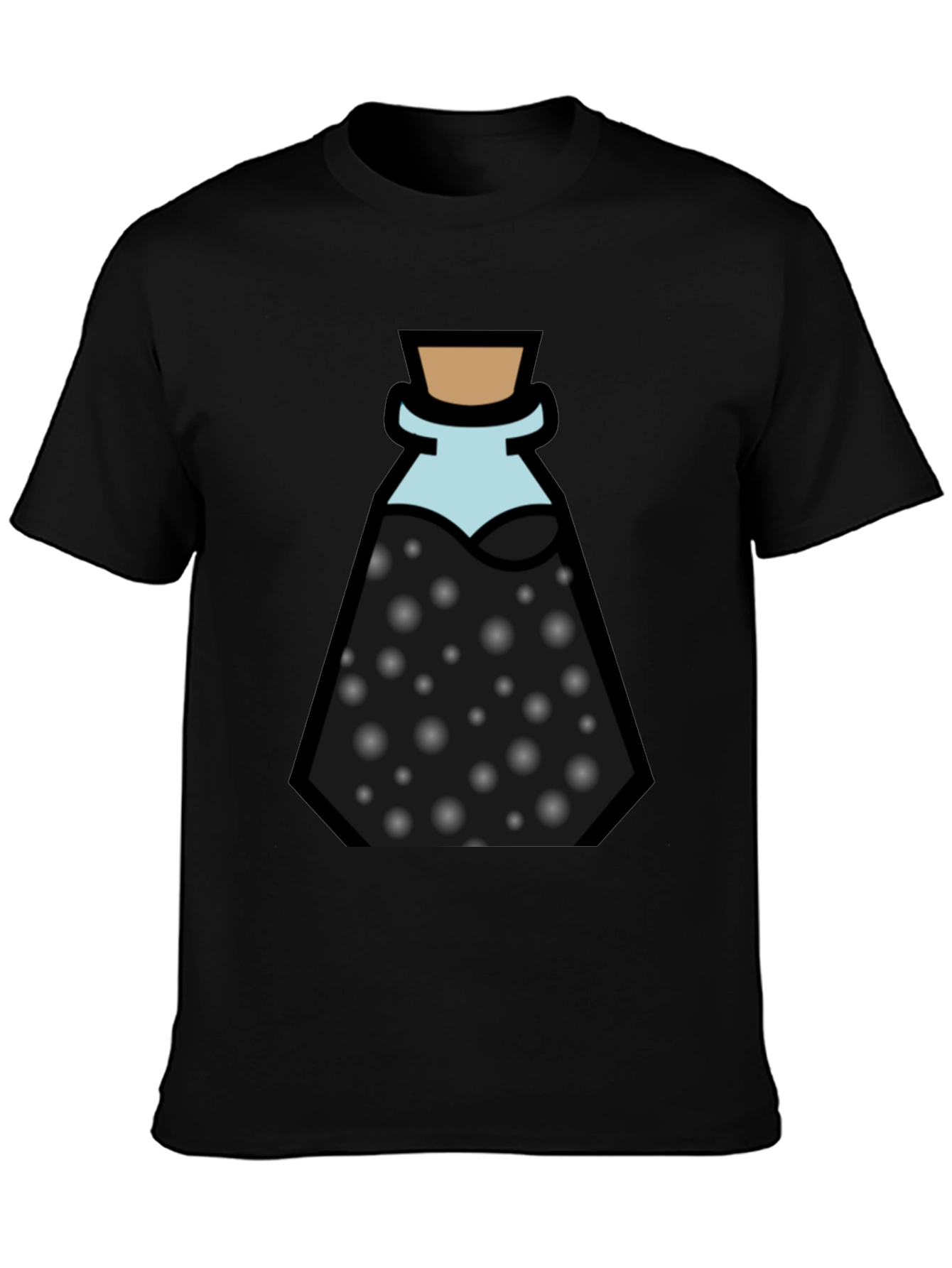 Potion Bottle Graphic Black T-Shirt