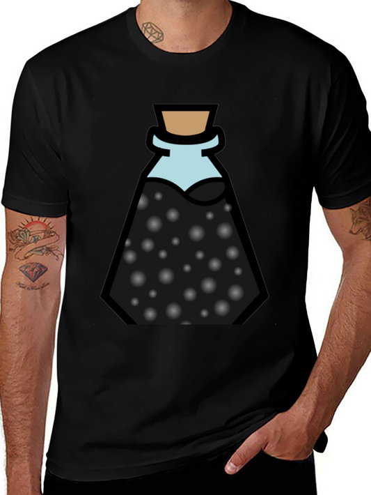 Potion Bottle Graphic Black T-Shirt