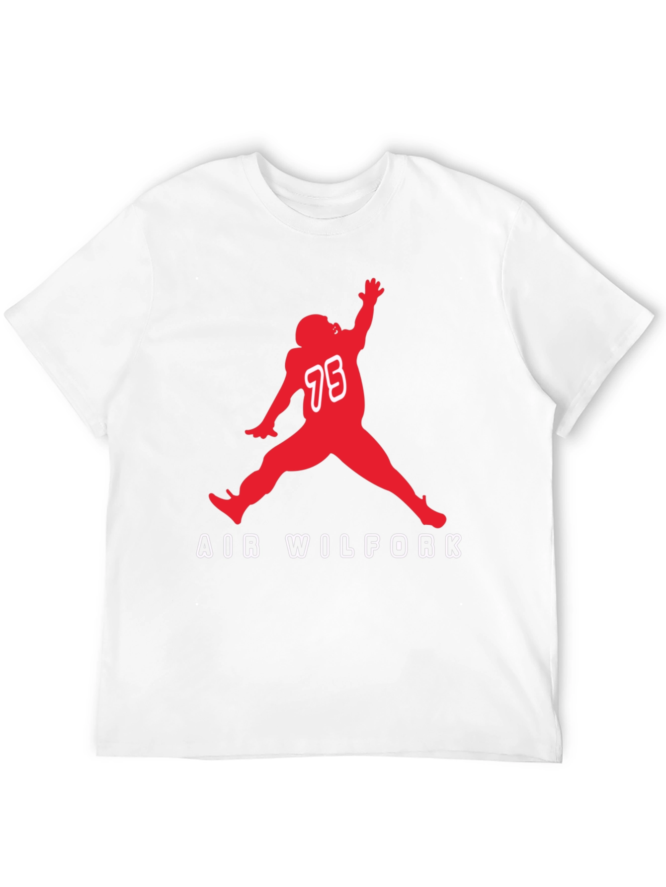 Air Wilfork Black Cotton Graphic Tee