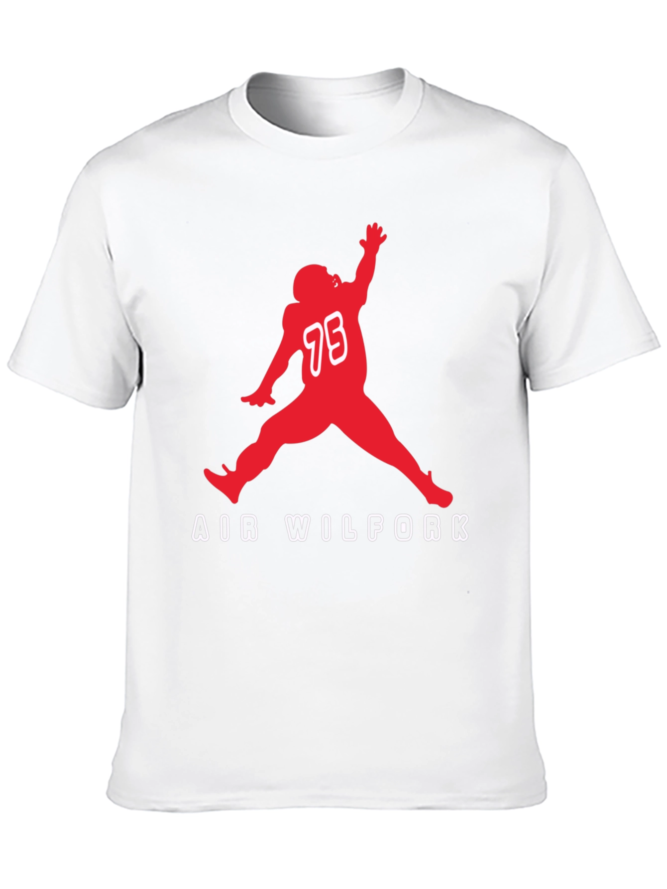 Air Wilfork Black Cotton Graphic Tee