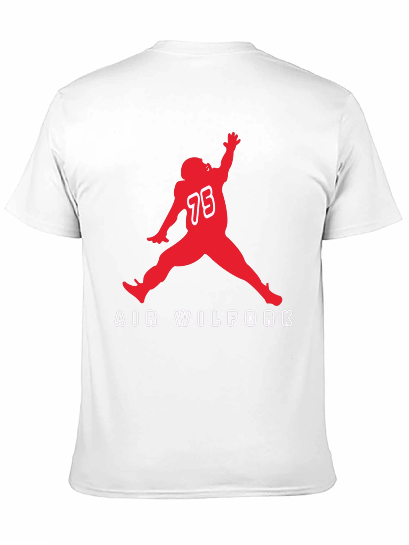 Air Wilfork Black Cotton Graphic Tee