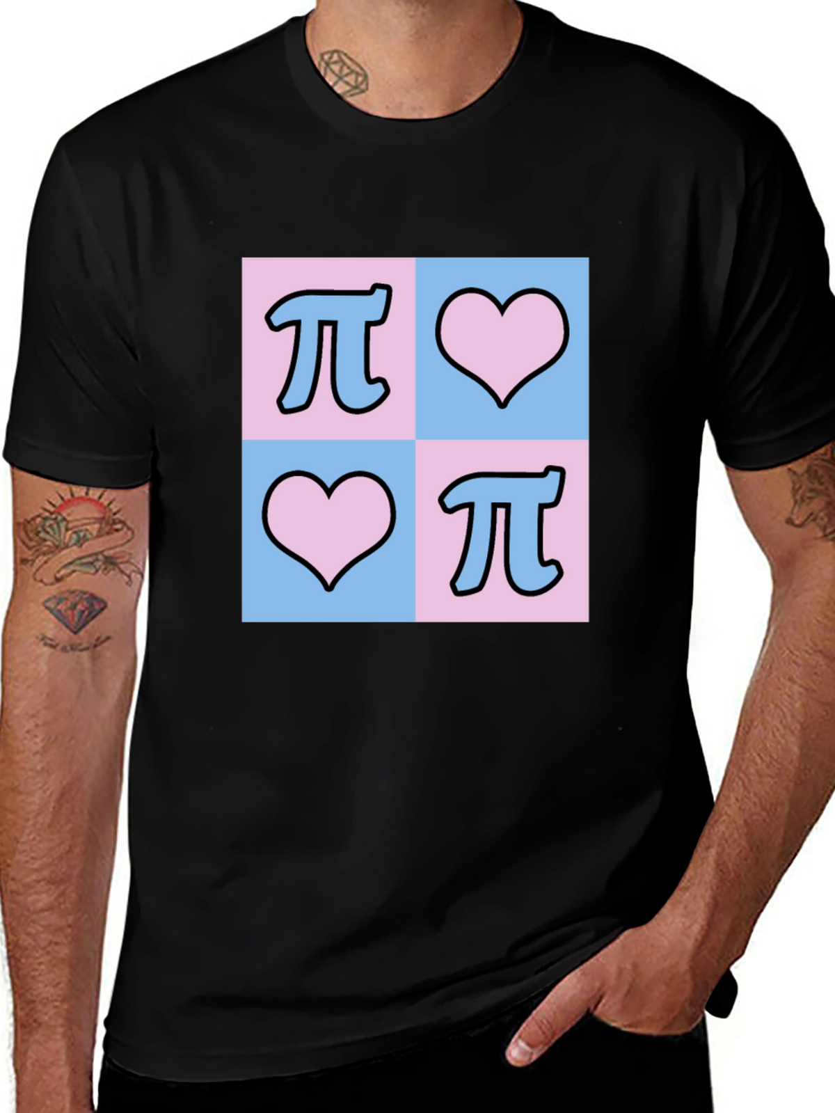 Math Pi Heart T-Shirt: Nerd Love Tee