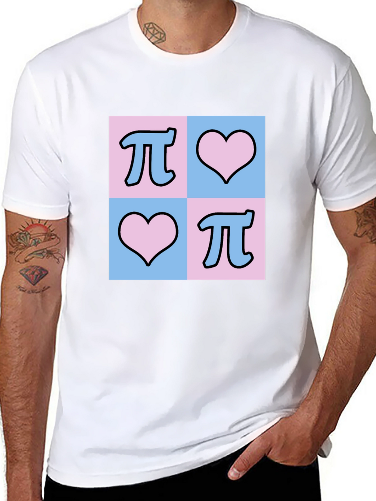 Math Pi Heart T-Shirt: Nerd Love Tee