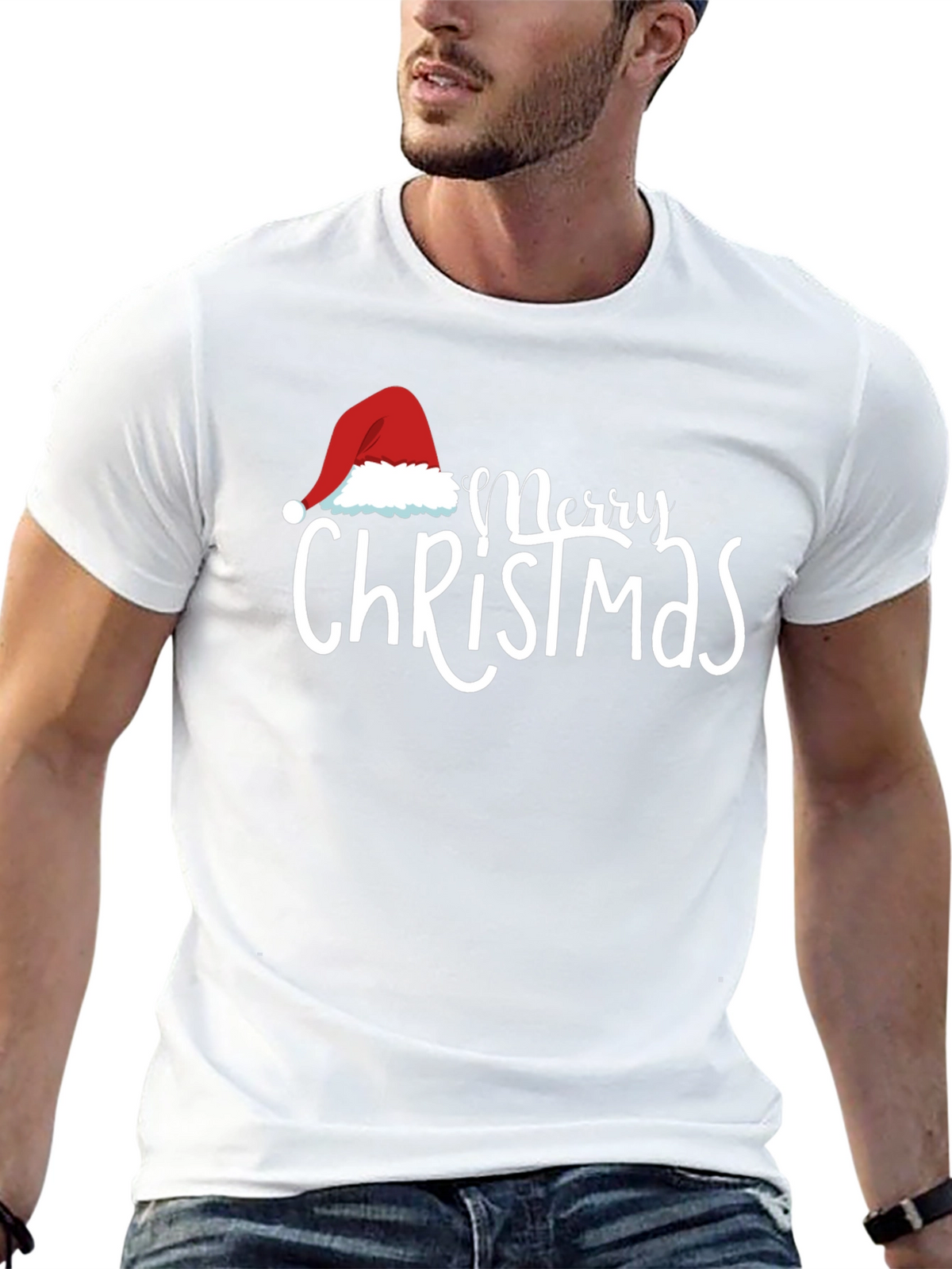 Merry Christmas Graphic Tee - Holiday Season T-Shirt