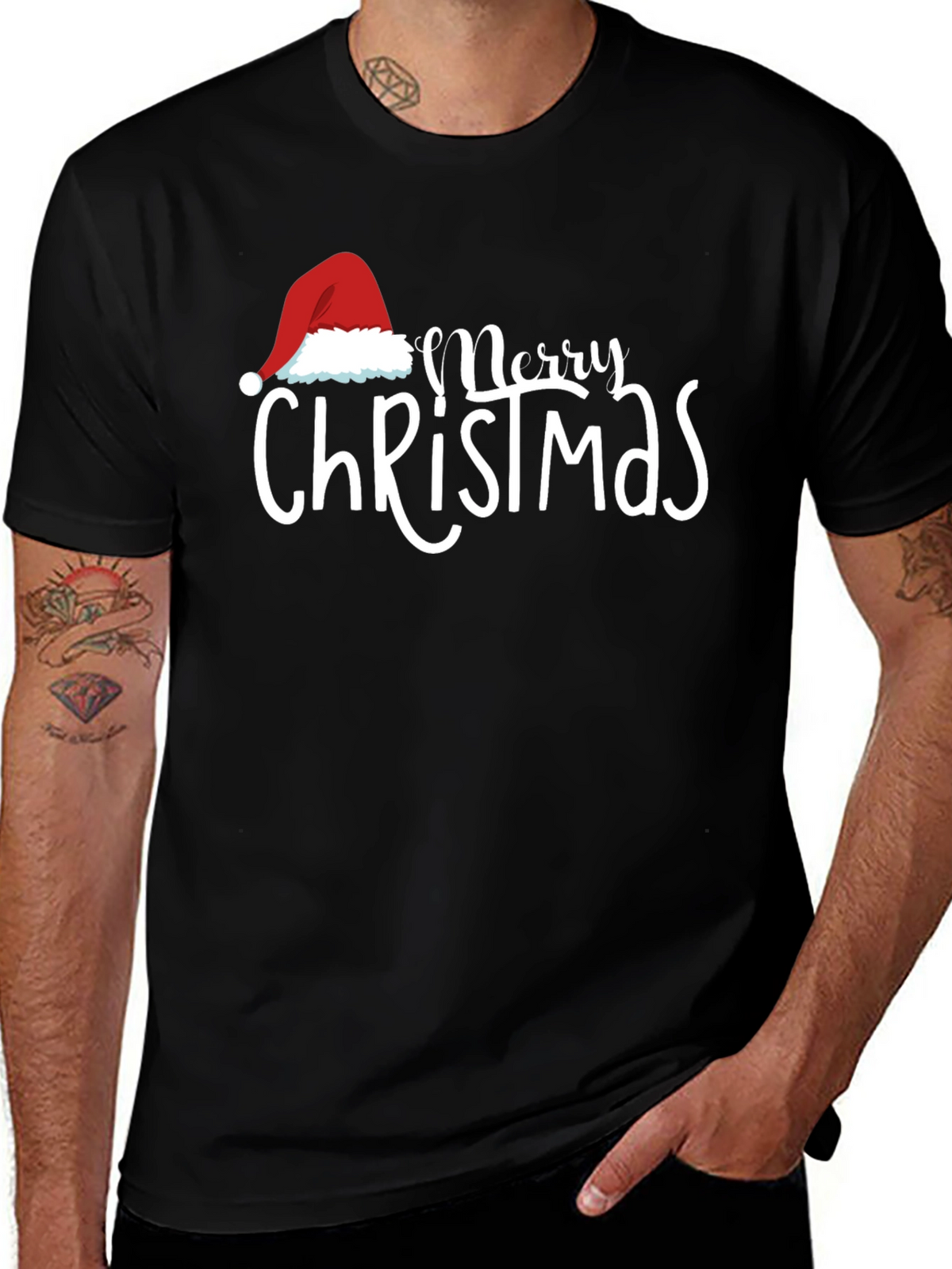Merry Christmas Graphic Tee - Holiday Season T-Shirt