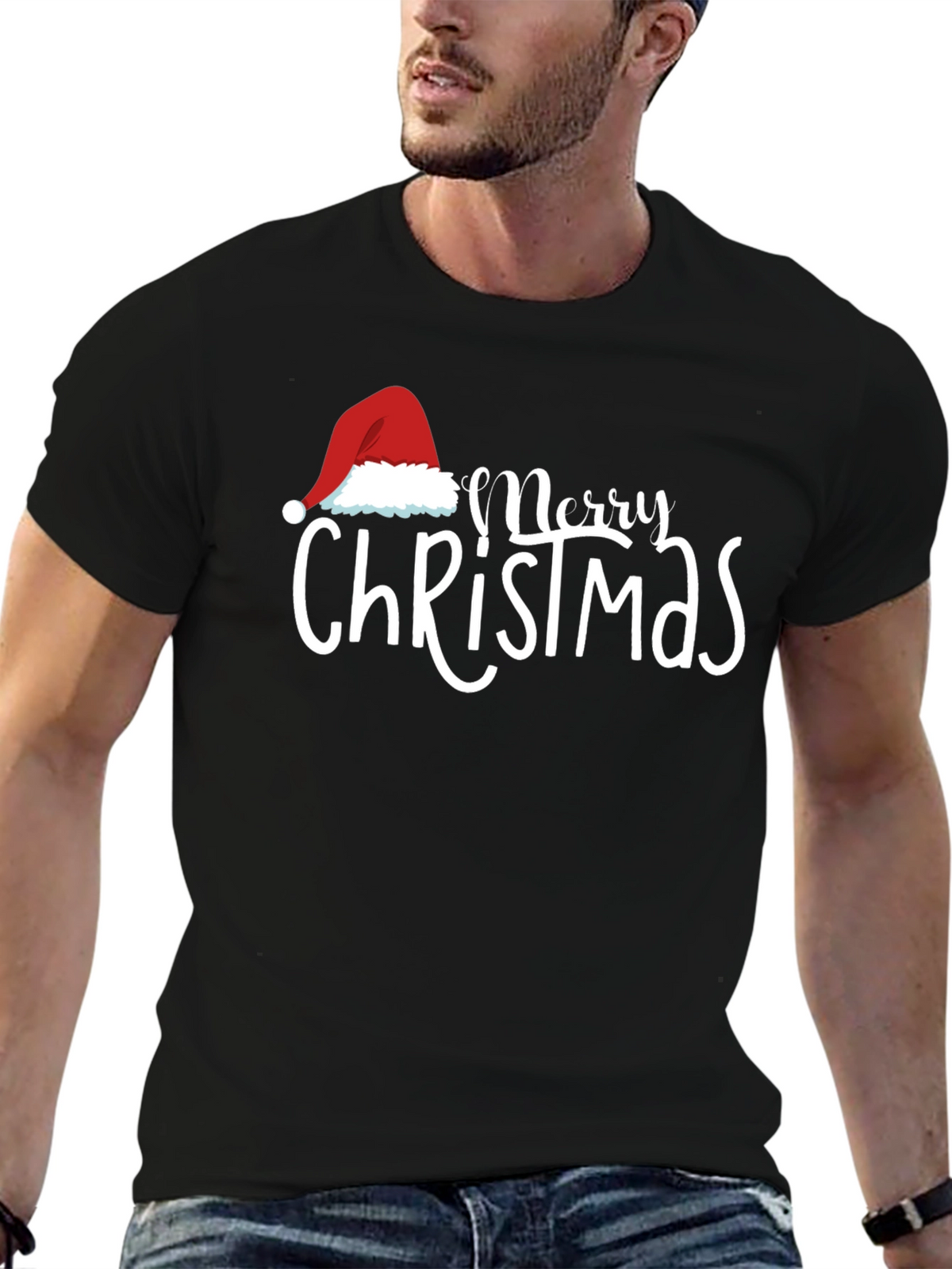 Merry Christmas Graphic Tee - Holiday Season T-Shirt