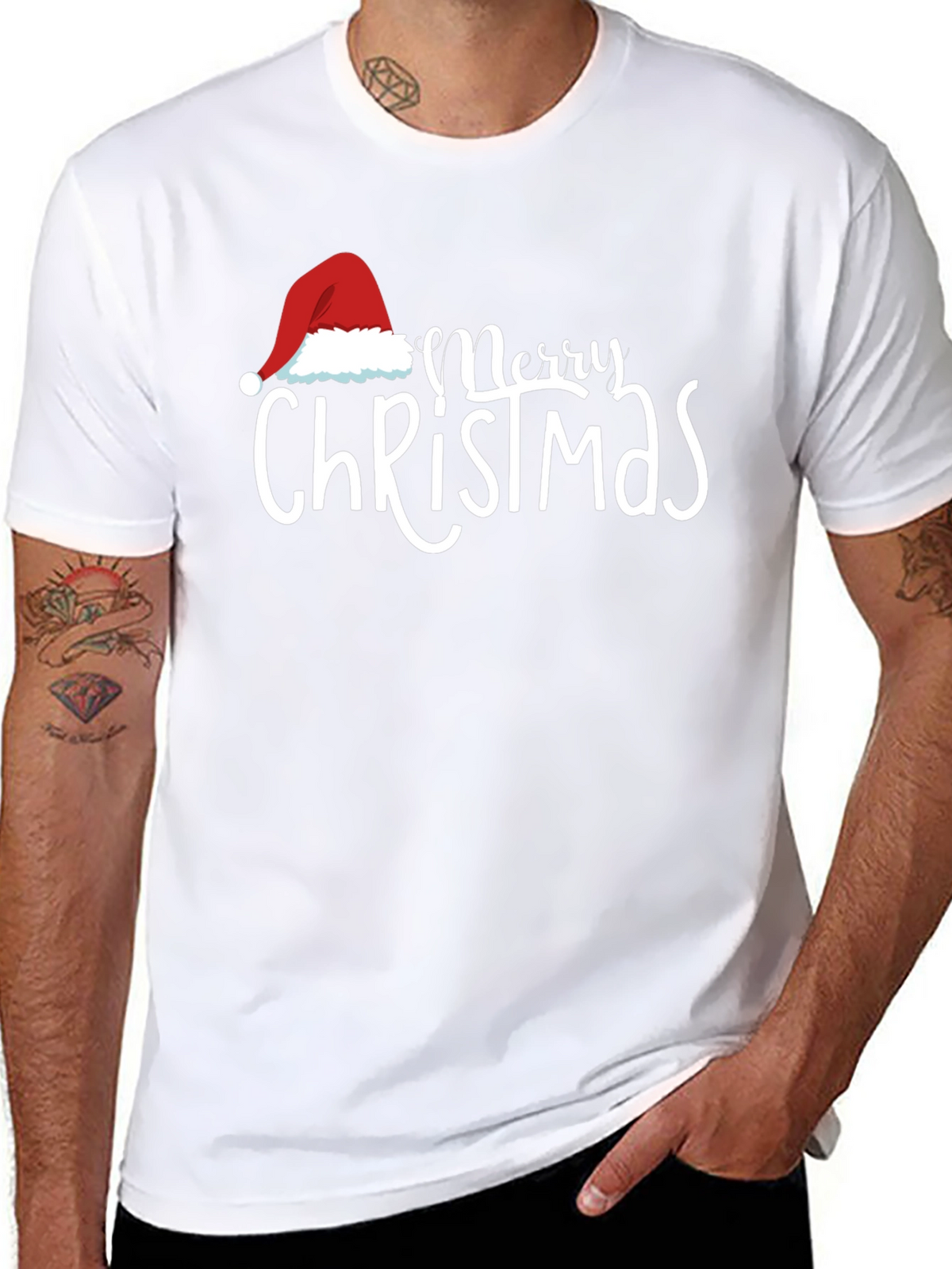 Merry Christmas Graphic Tee - Holiday Season T-Shirt