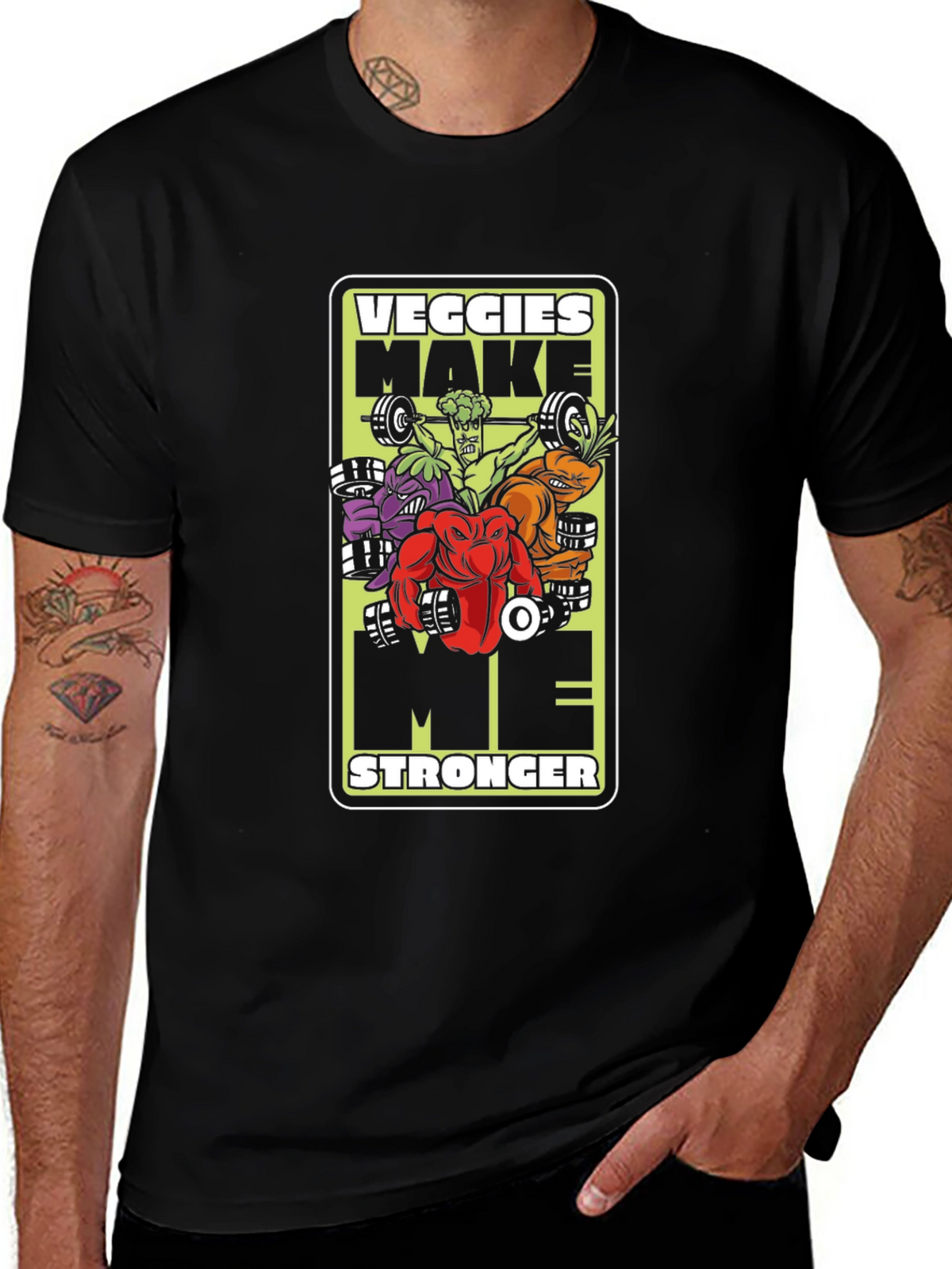 Veggies Make Me Stronger T-Shirt