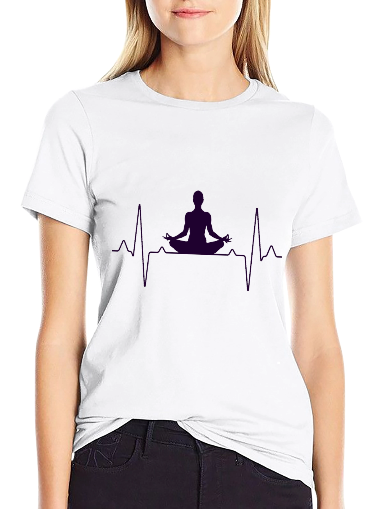 Yoga Heartbeat T-Shirt - Zen Meditation Tee