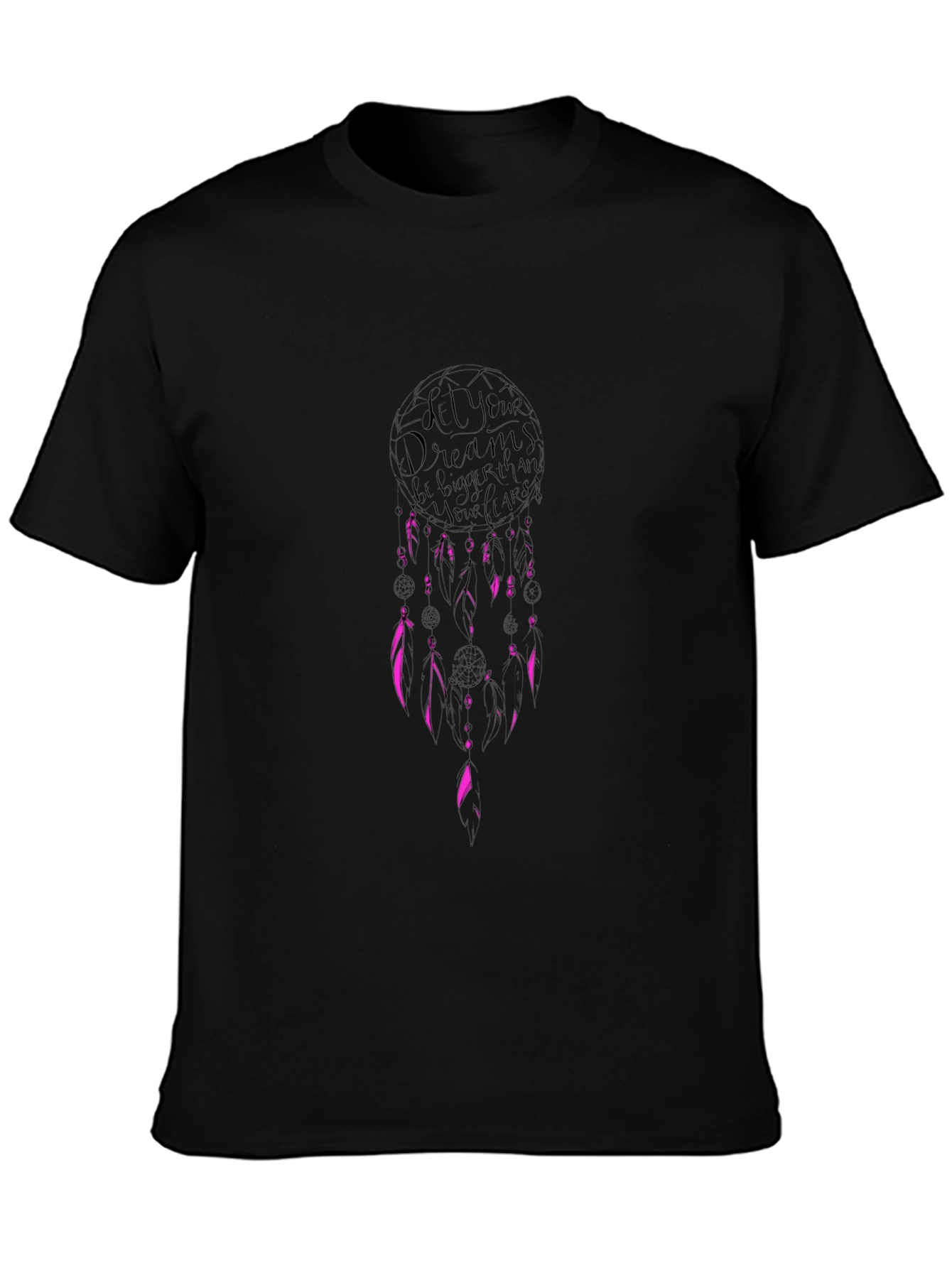 Dream Bigger Black Graphic Tee