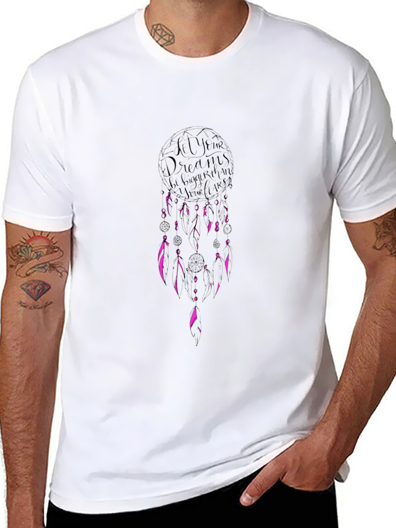 Dream Bigger Black Graphic Tee