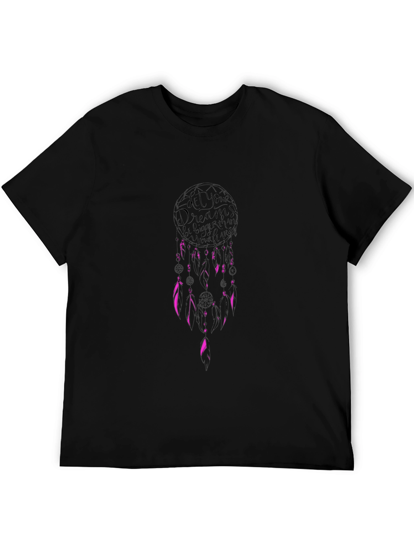 Dream Bigger Black Graphic Tee