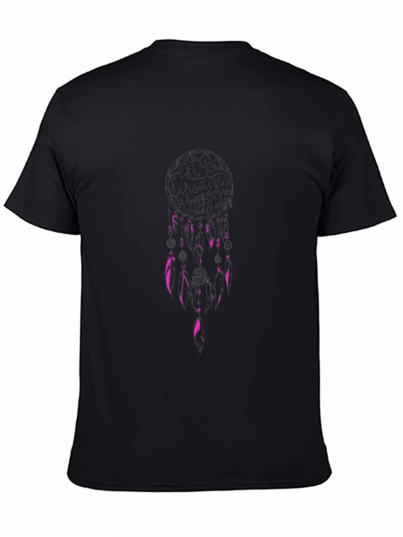 Dream Bigger Black Graphic Tee