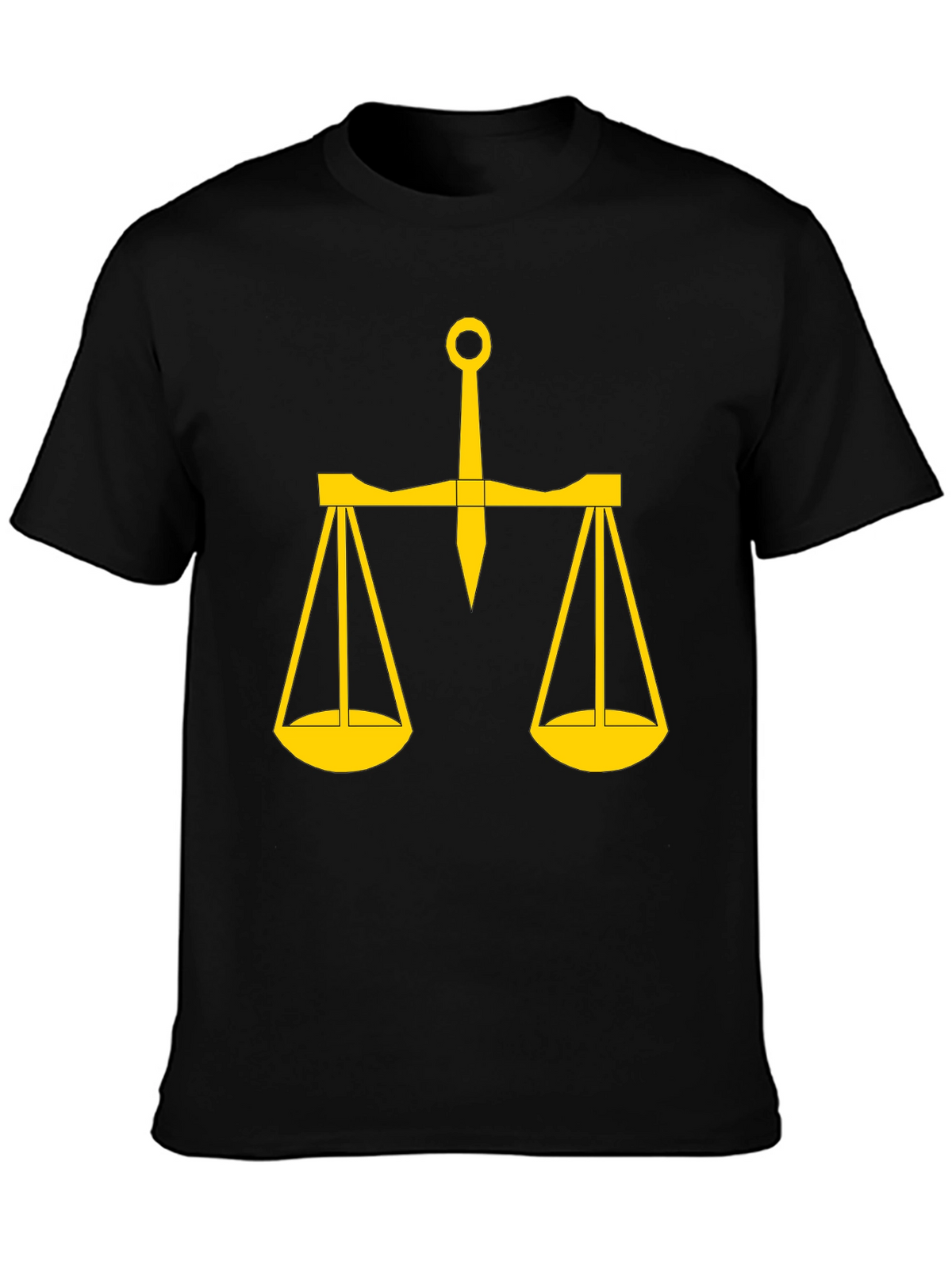Scales of Justice Graphic Tee - Black