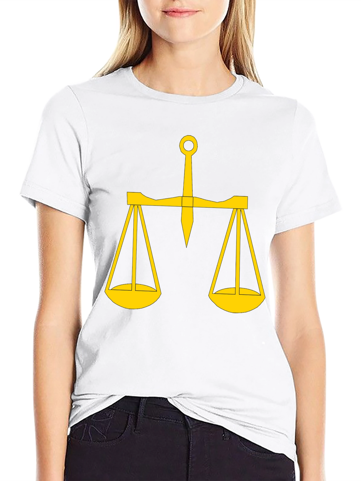 Scales of Justice Graphic Tee - Black