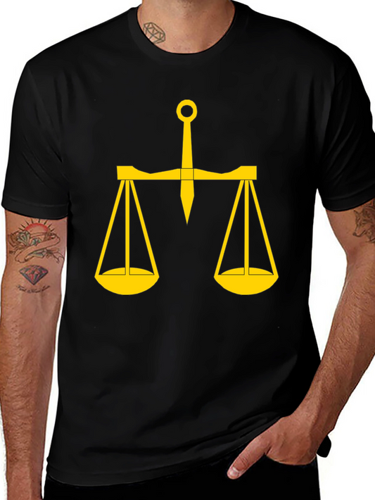 Scales of Justice Graphic Tee - Black