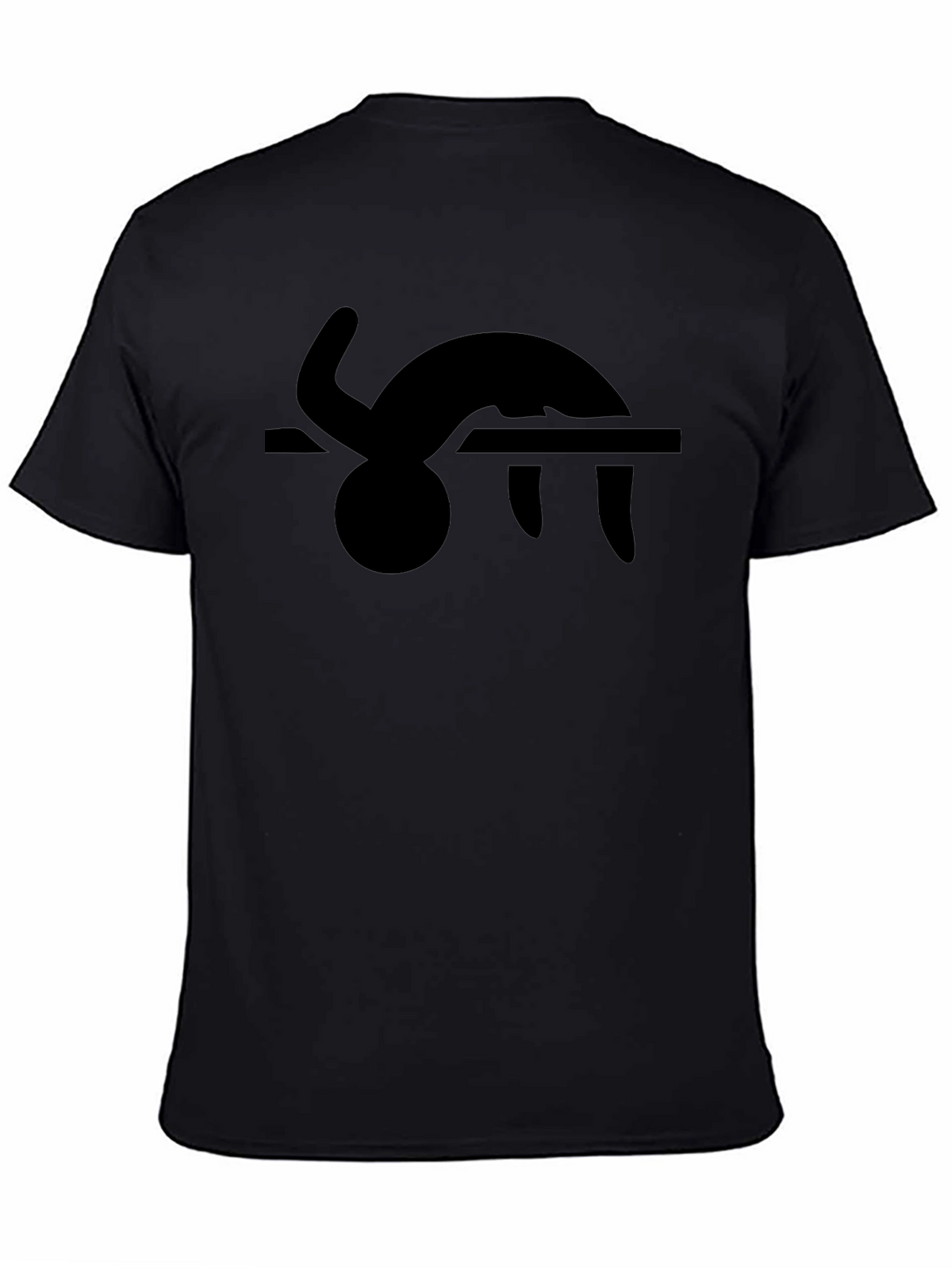 Gymnast Silhouette Black T-Shirt