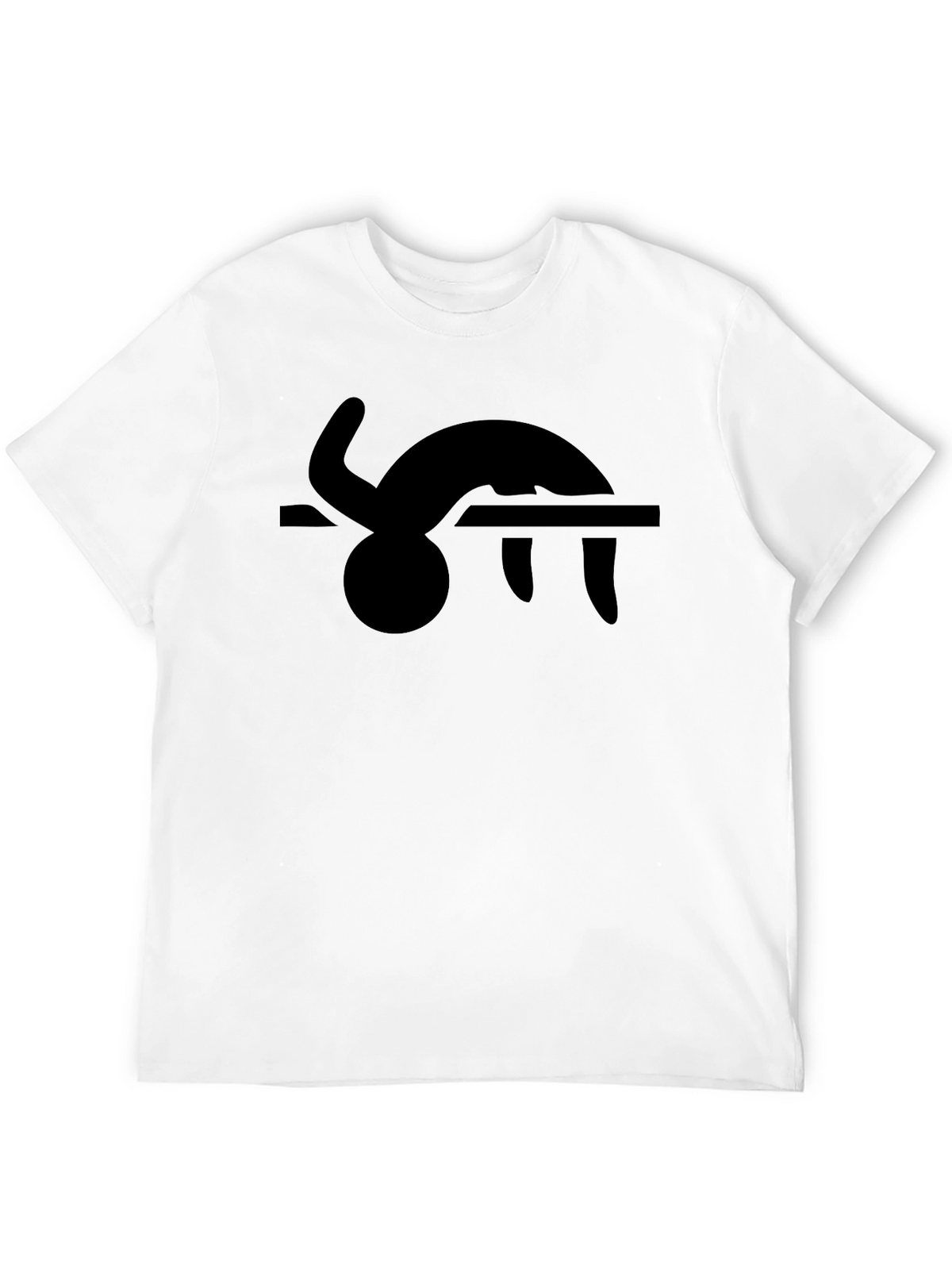 Gymnast Silhouette Black T-Shirt