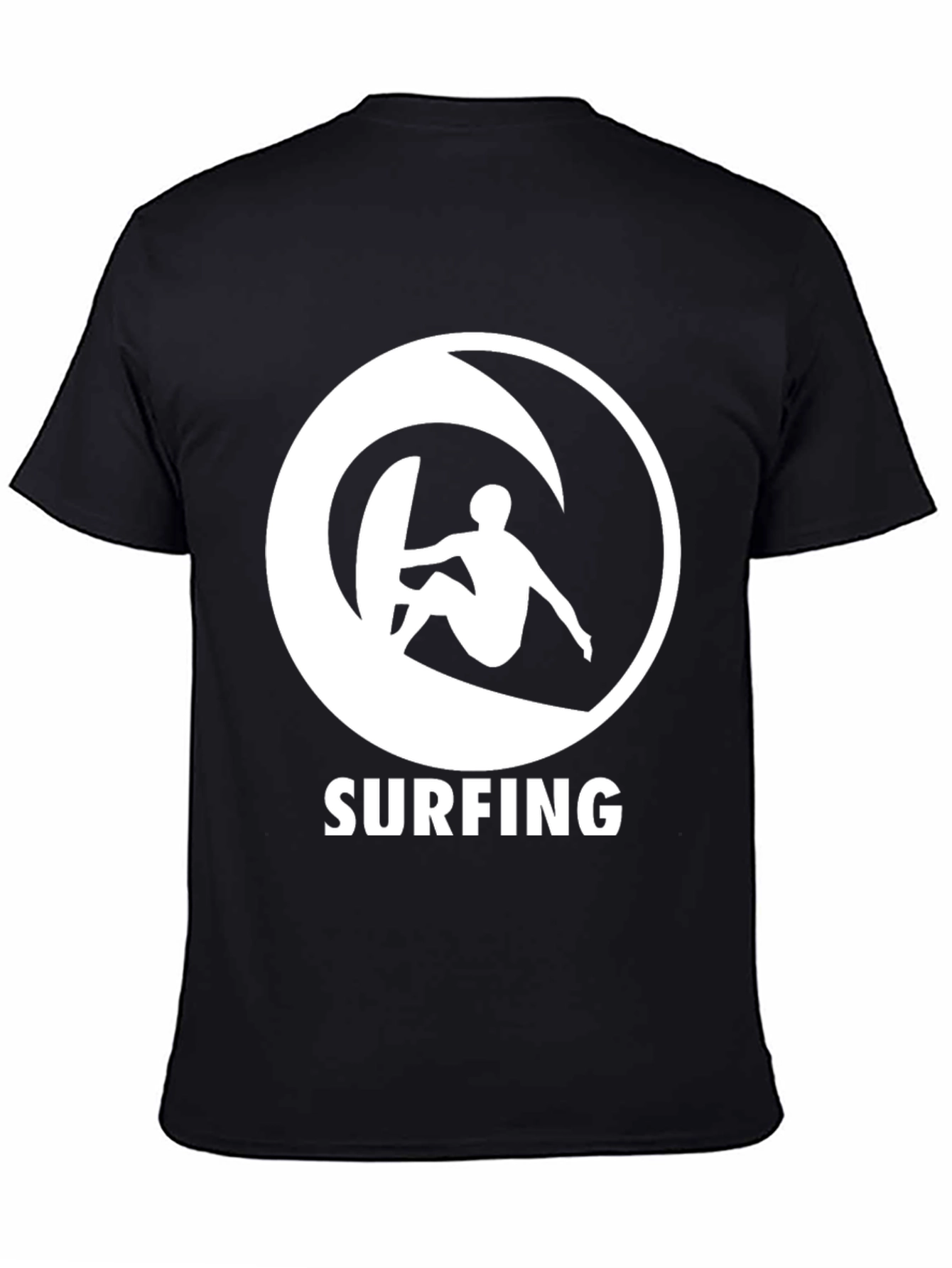 Surfing Graphic Tee - Black