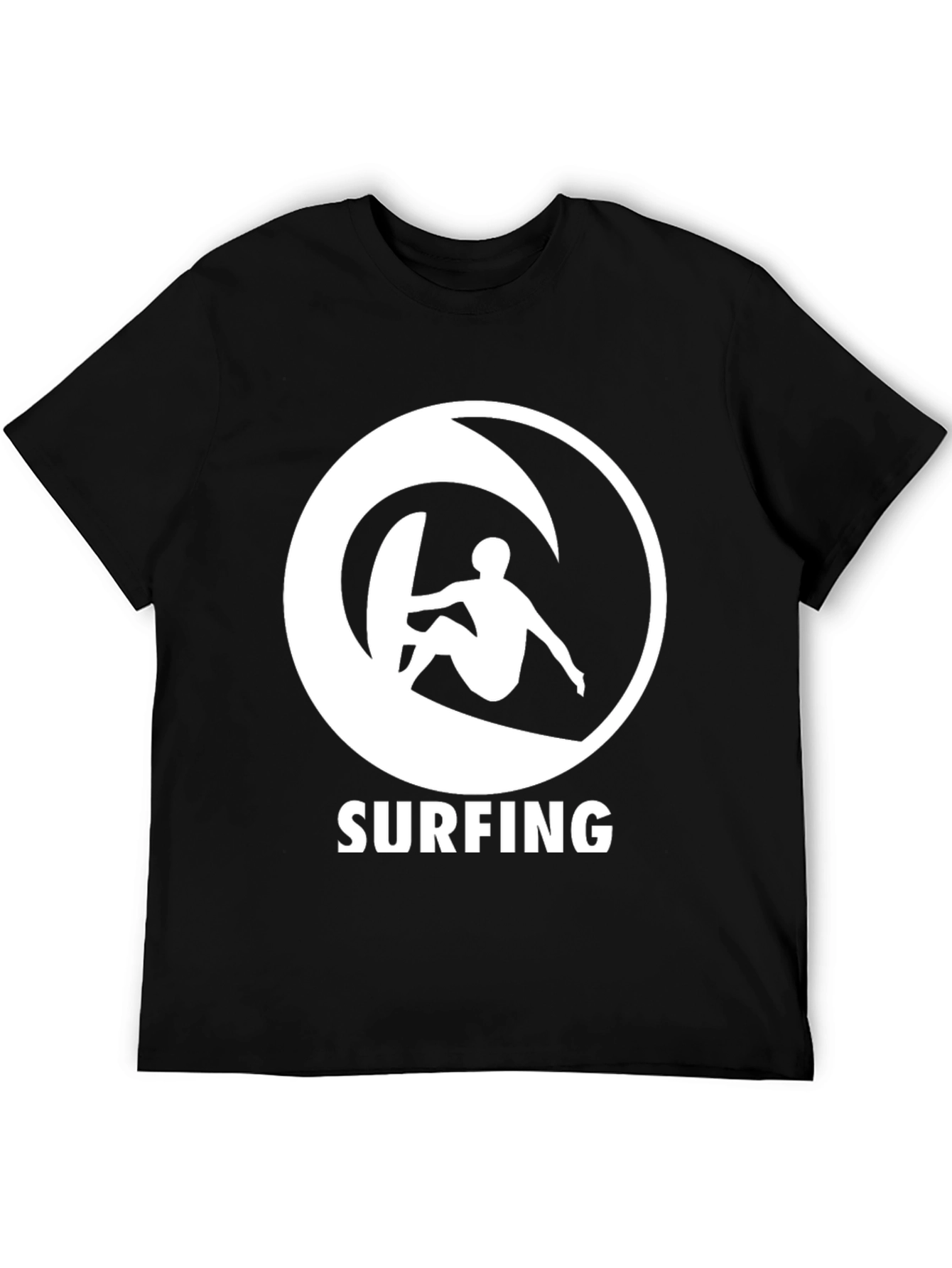 Surfing Graphic Tee - Black