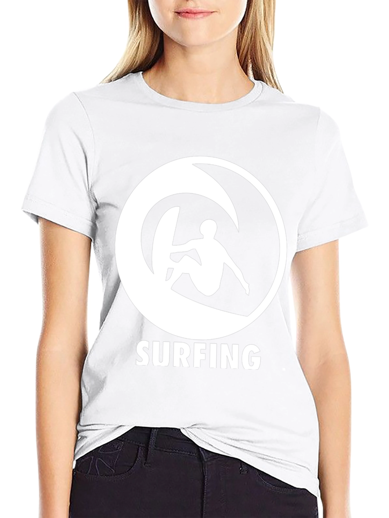 Surfing Graphic Tee - Black