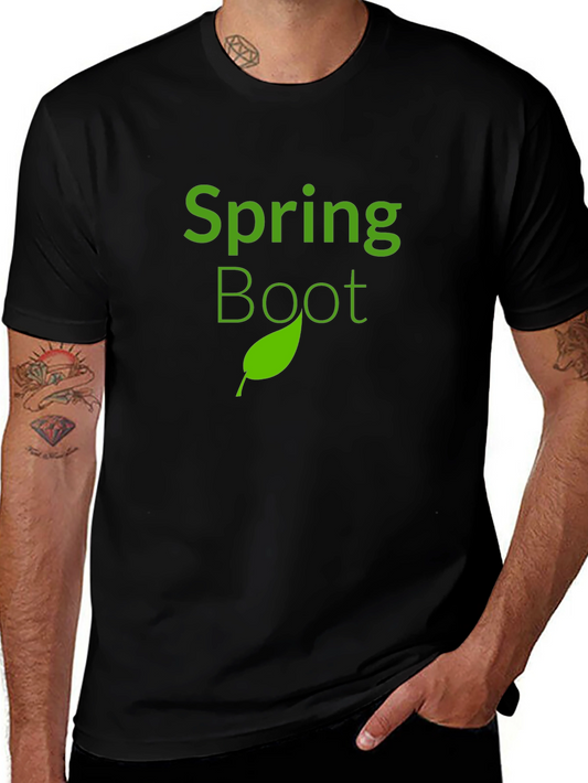 Spring Boot Black T-Shirt