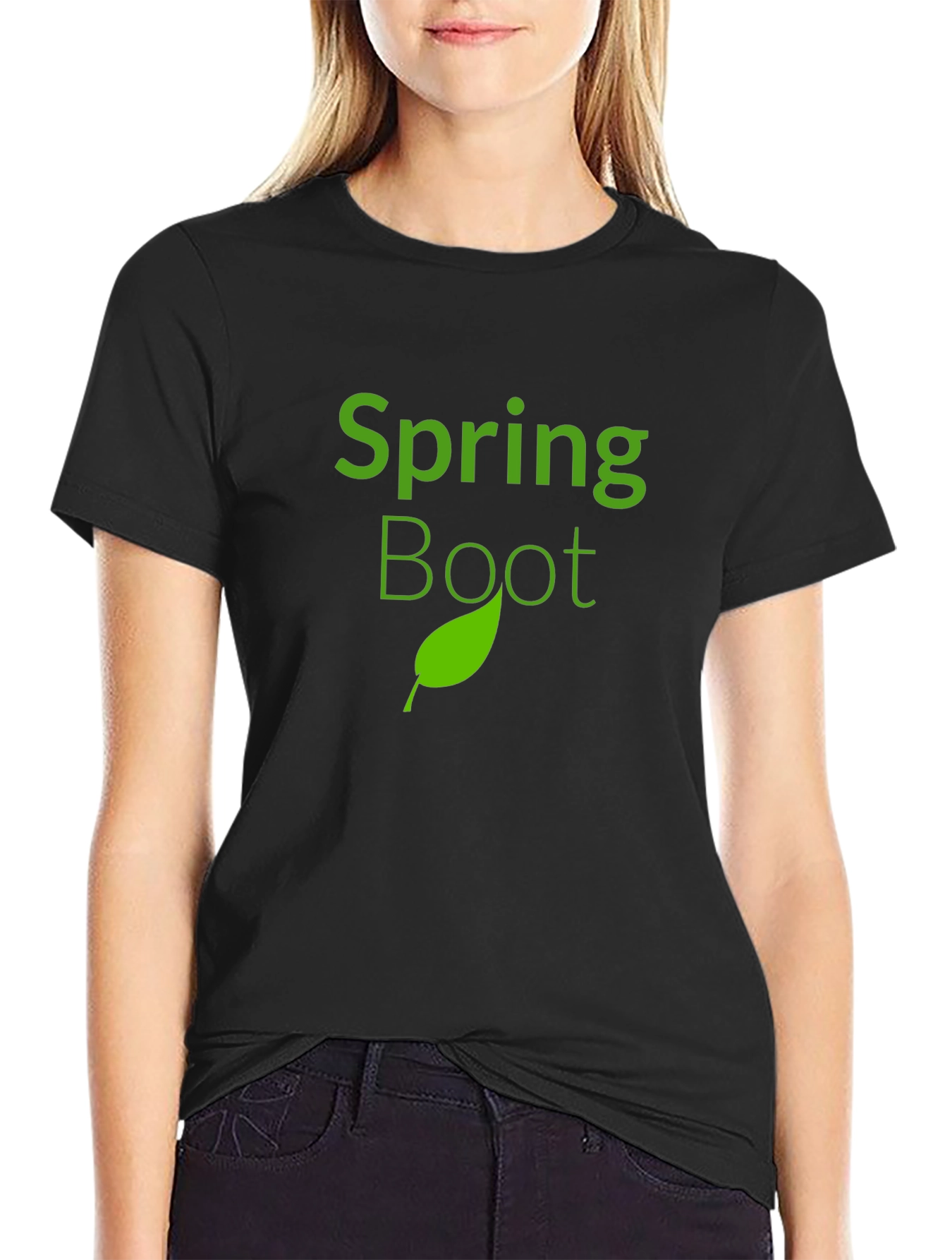 Spring Boot Black T-Shirt