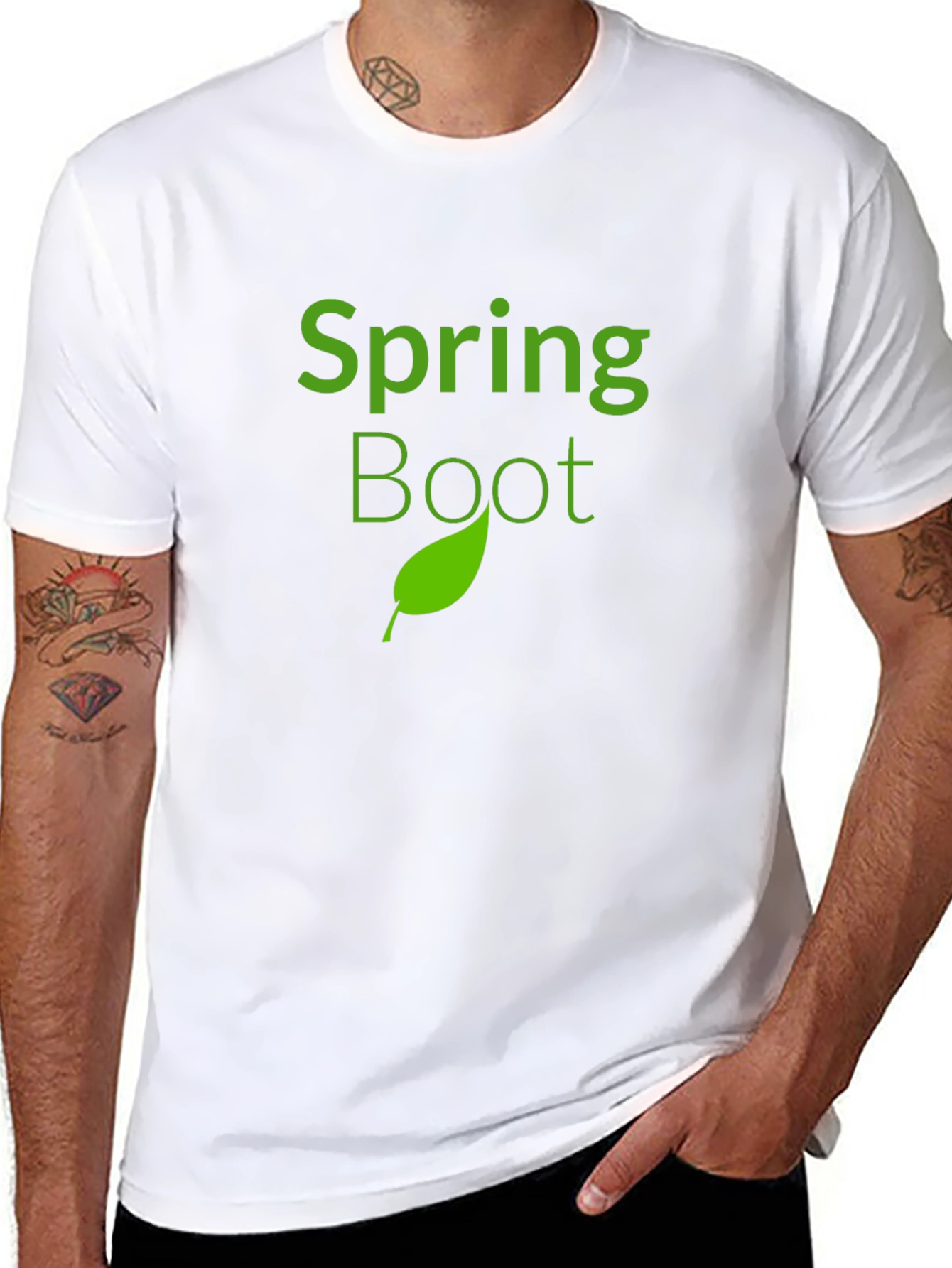Spring Boot Black T-Shirt