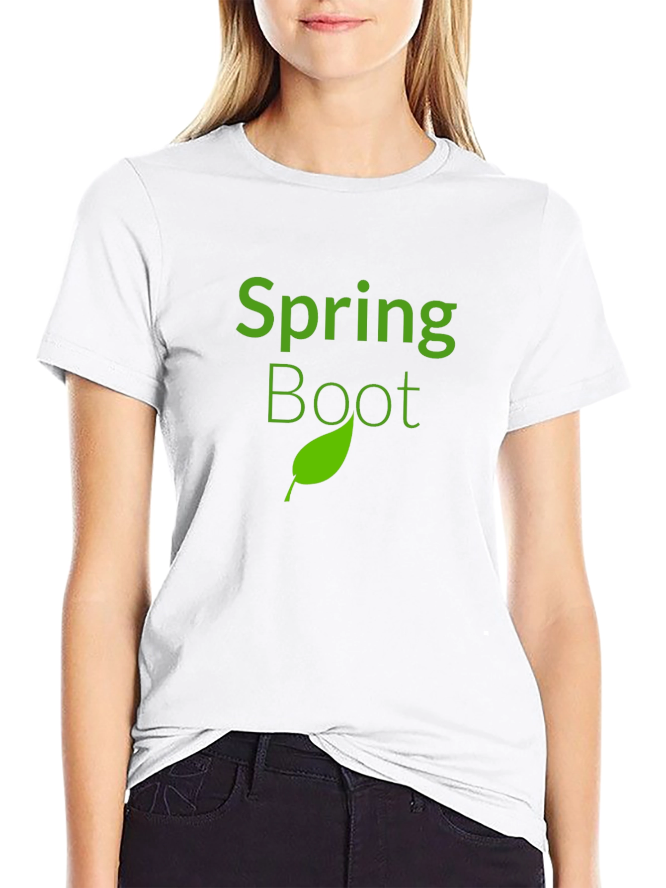 Spring Boot Black T-Shirt