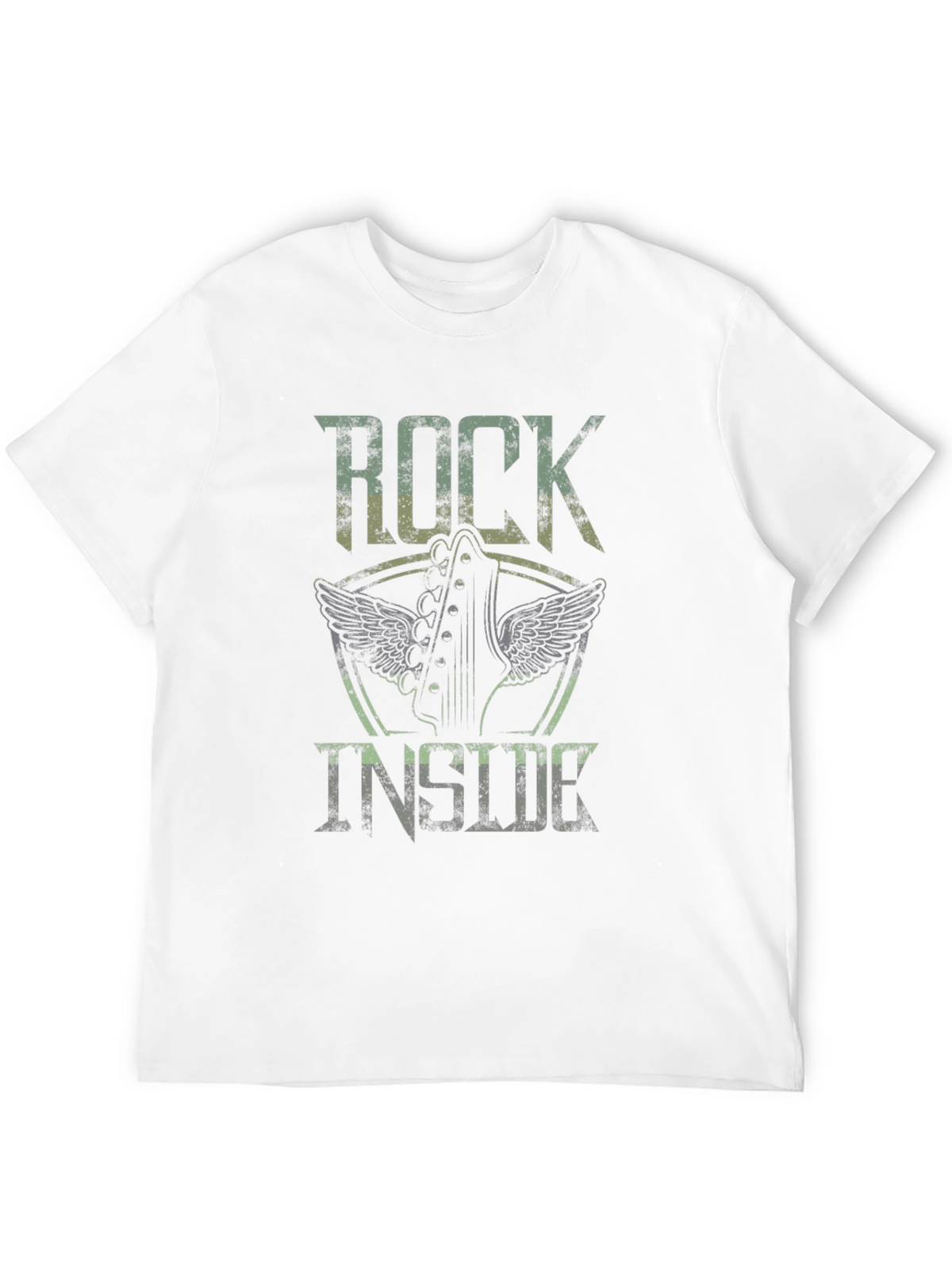 Rock Inside Guitar Wings Black Graphic Tee