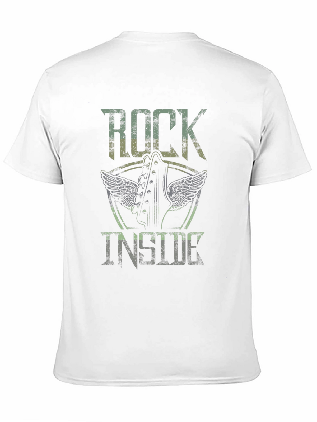 Rock Inside Guitar Wings Black Graphic Tee