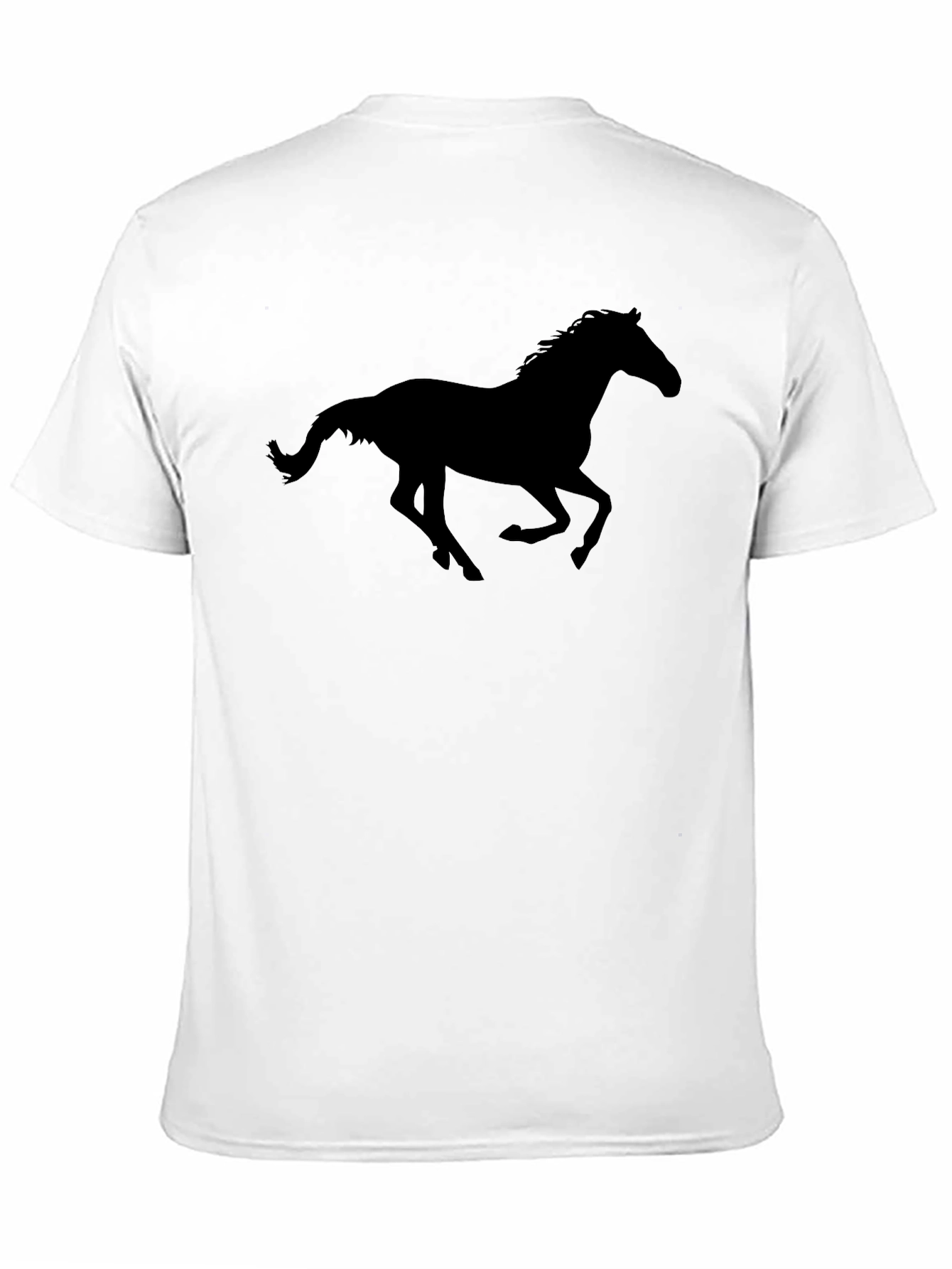 Black Horse Silhouette Graphic Tee - Unisex Style