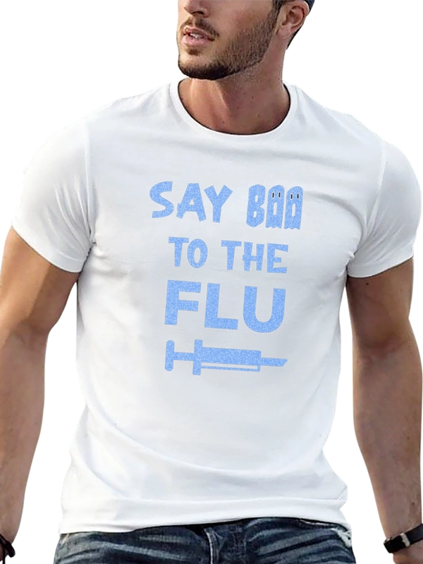 Say Boo To The Flu Black T-Shirt