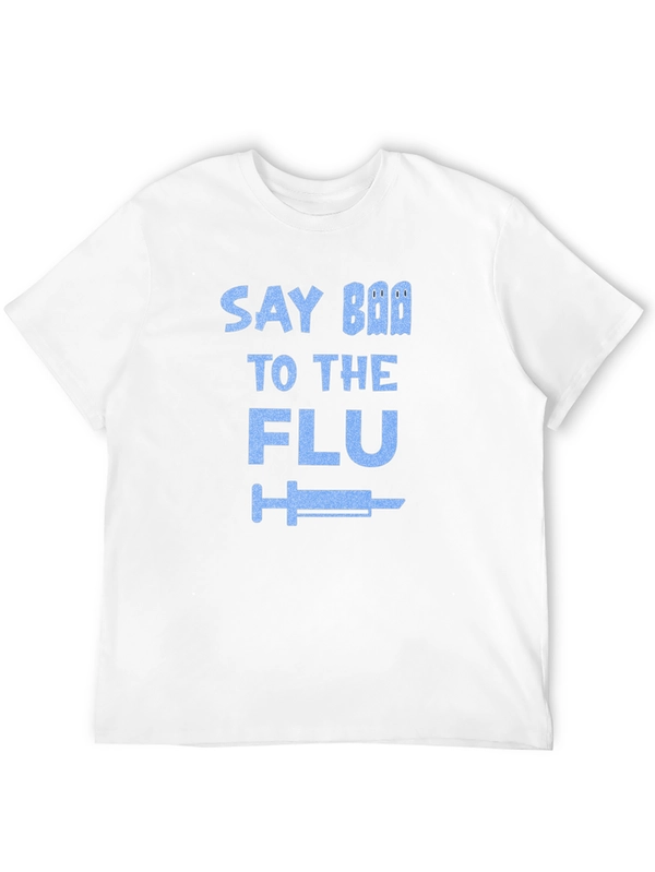 Say Boo To The Flu Black T-Shirt