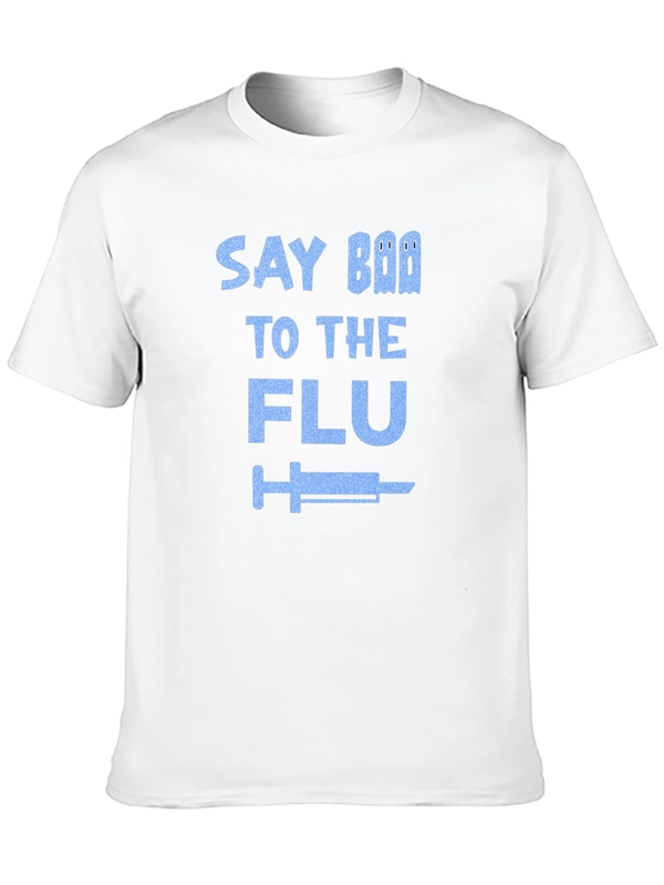 Say Boo To The Flu Black T-Shirt