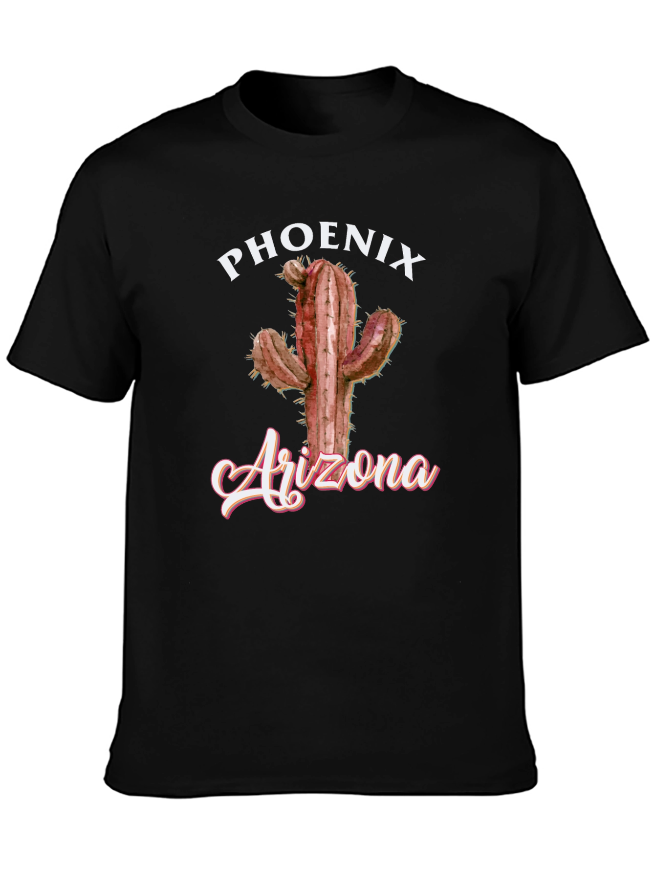 Phoenix Arizona Cactus Graphic T-Shirt