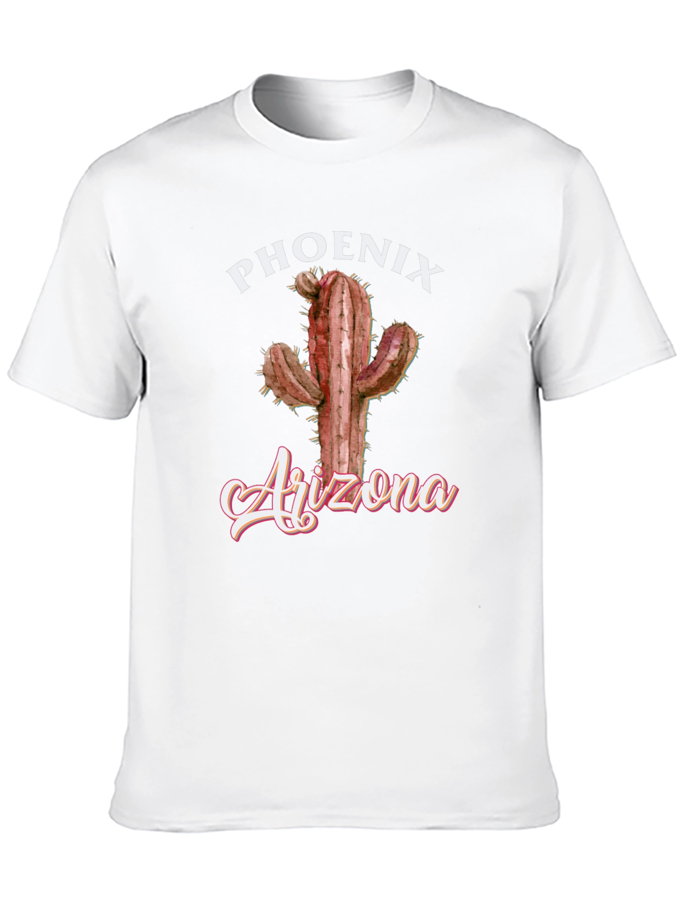 Phoenix Arizona Cactus Graphic T-Shirt