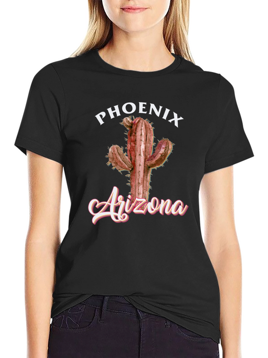 Phoenix Arizona Cactus Graphic T-Shirt
