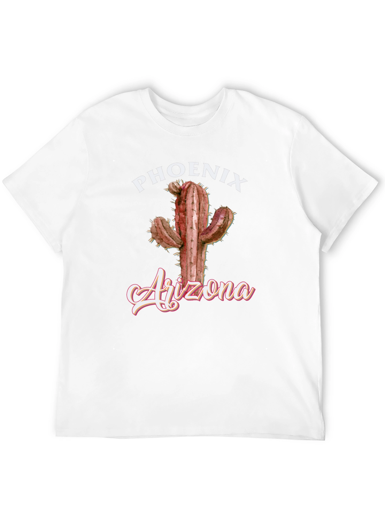 Phoenix Arizona Cactus Graphic T-Shirt