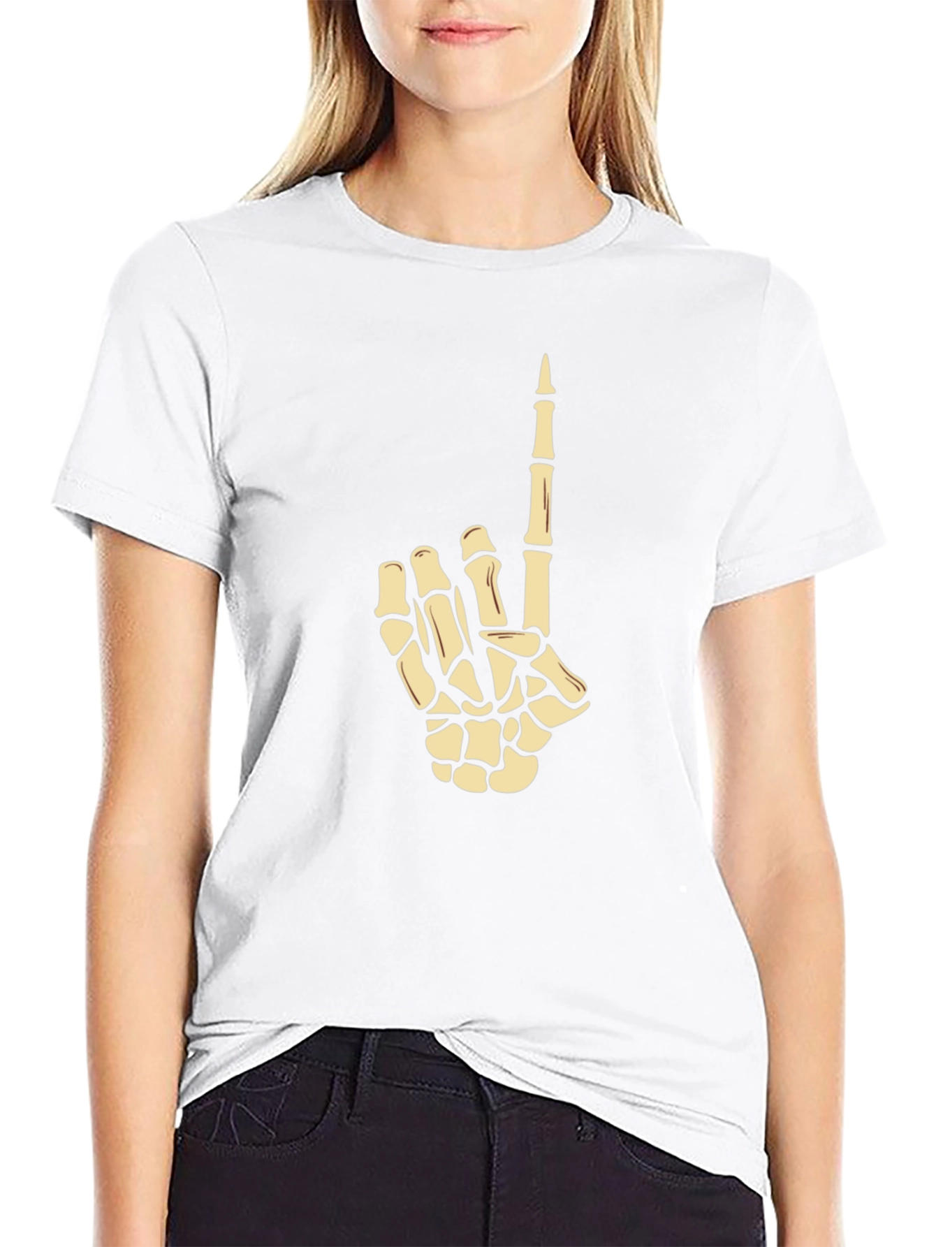 Skeleton Hand Graphic Tee - Number One Fan