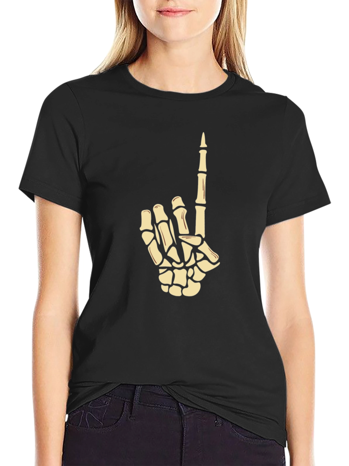 Skeleton Hand Graphic Tee - Number One Fan