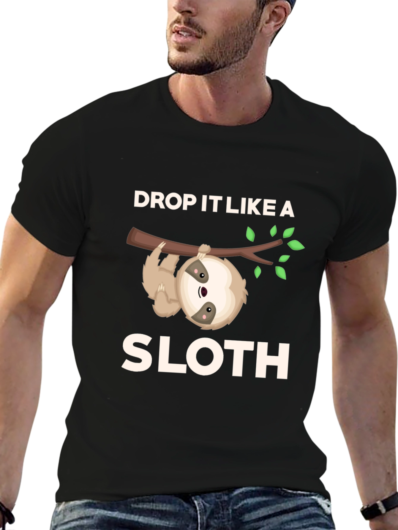 Drop It Like A Sloth Funny Graphic T-Shirt
