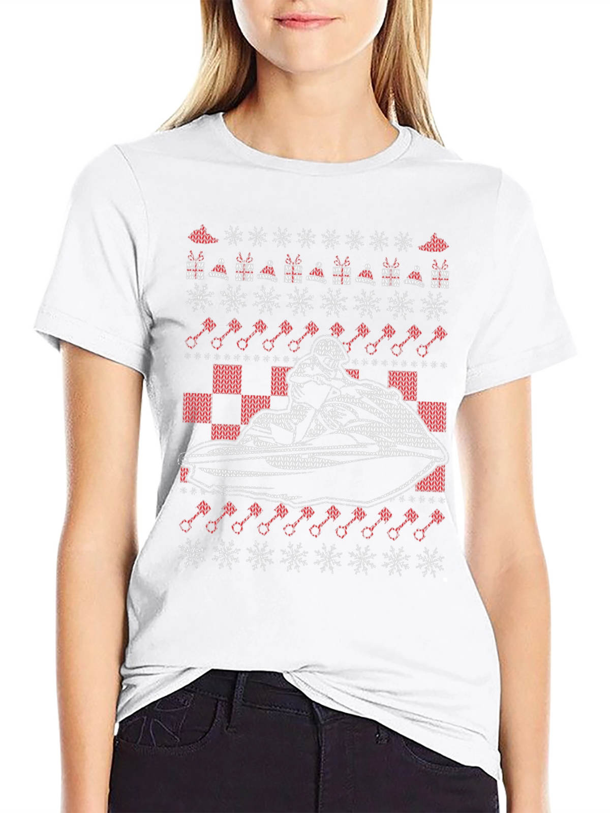 Jet Ski Ugly Christmas Sweater T-Shirt