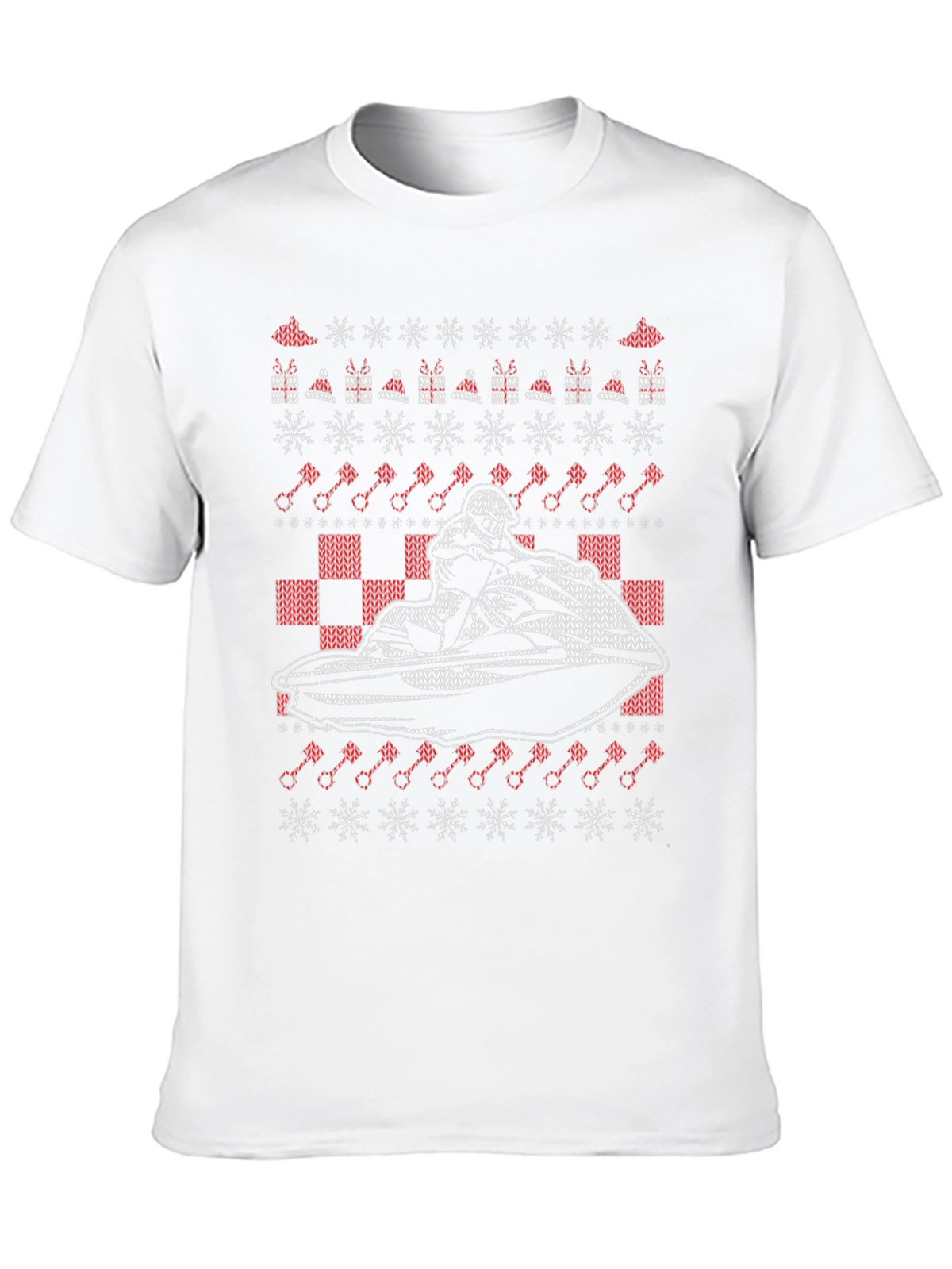 Jet Ski Ugly Christmas Sweater T-Shirt