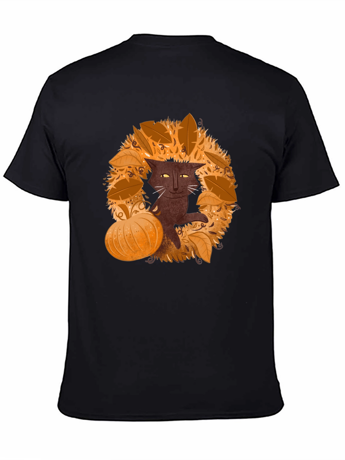 Fall Cat T-Shirt - Spooky Season