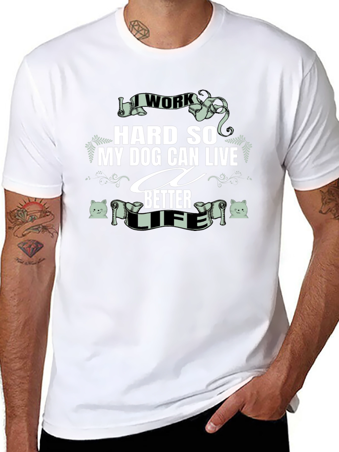 I Work Hard for My Dog T-Shirt